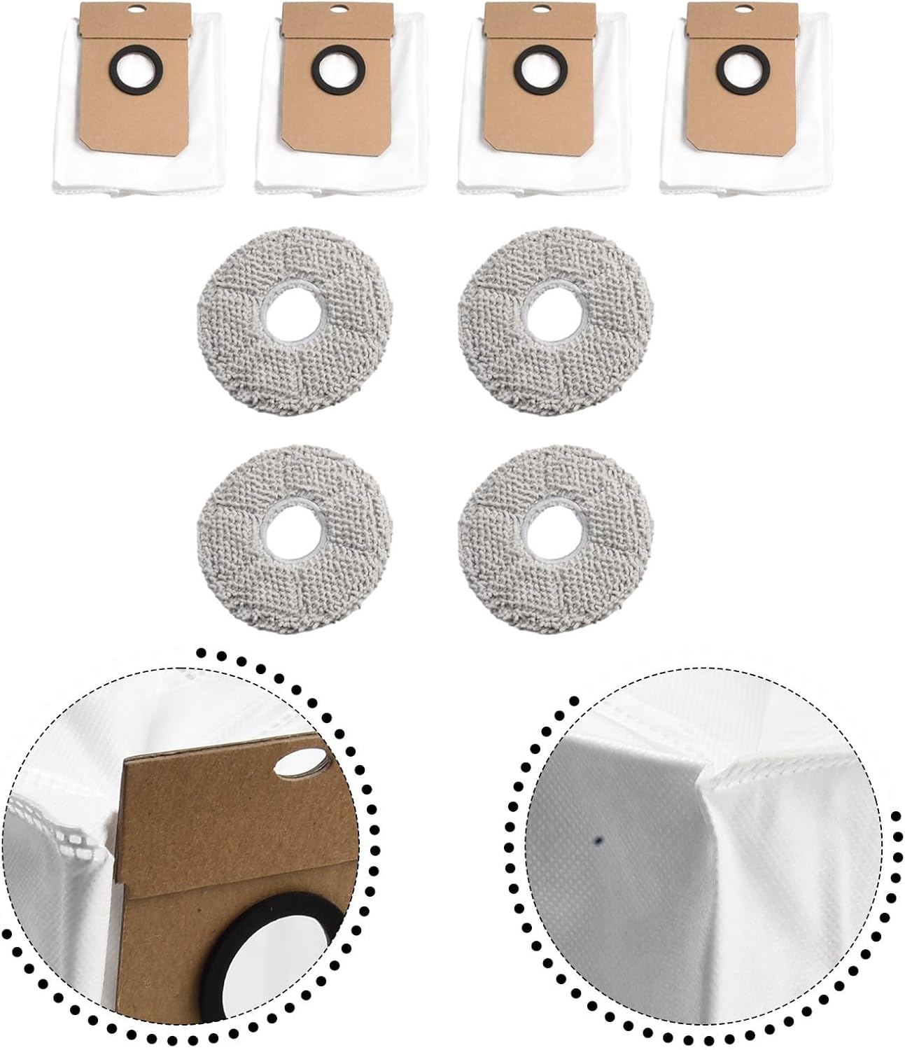 Cleaning Essentials - Set di sacchetti e panno per mocio Cecotec per Conga 11090 (A)