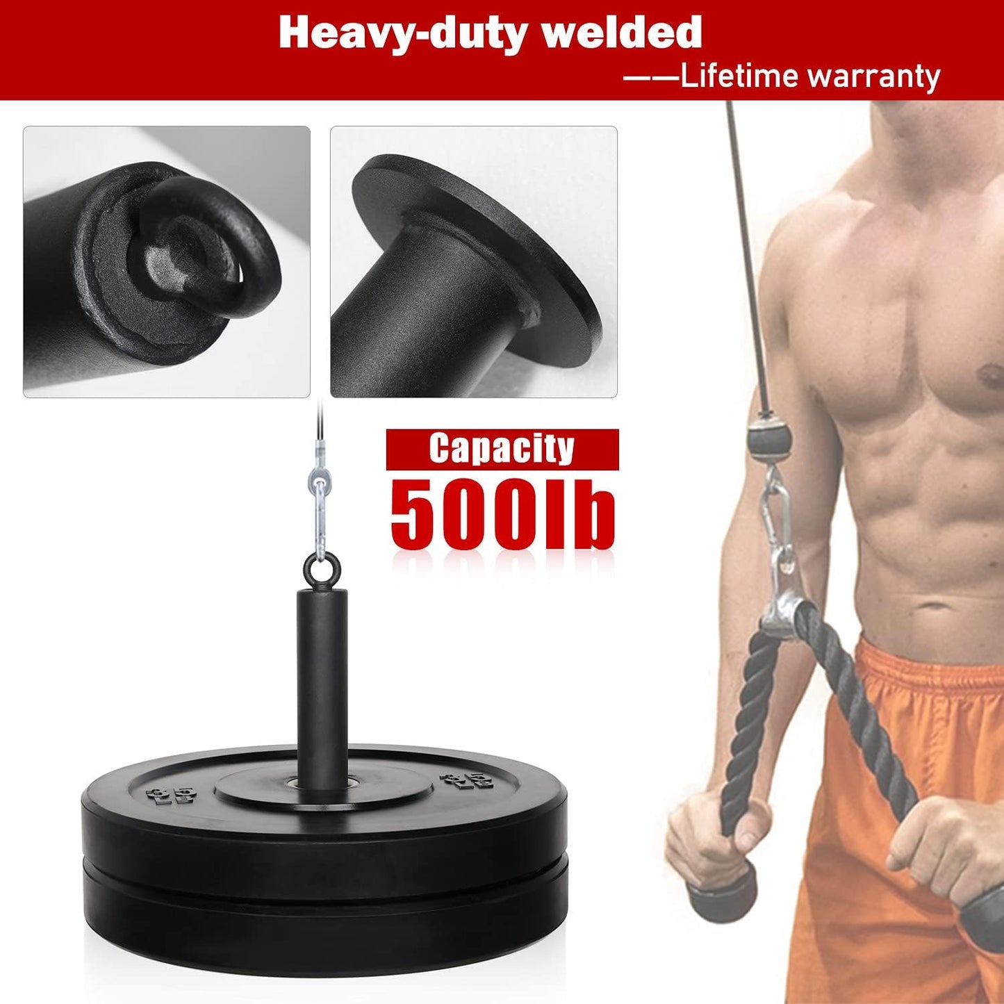 SYL Fitness Gewichtsplatte Ladestift 25mm/50mm, Fitness Weight Plate Loading Pin Home Gym Workout