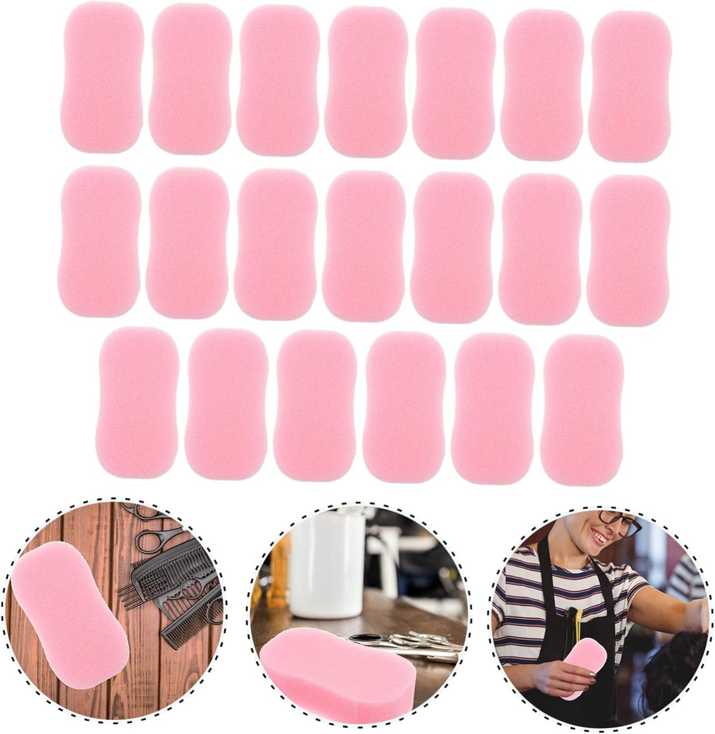 Beavorty 40 Pz Pennello Spugna Spazzola Per Acconciature Portachiavi Portatile Con Bottiglia Spray Spugna Di Mare Naturale Epilatore Per Donna Esche Per Basso Uomo Cura Dei Attrezzo