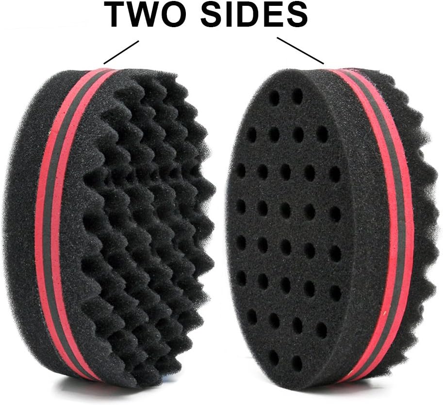 4 Pcs Varied Small Hair Twist Sponge Brush For Dreads Locking Twist Afro Curl Coil Wave Hair Care Tool (Blend)