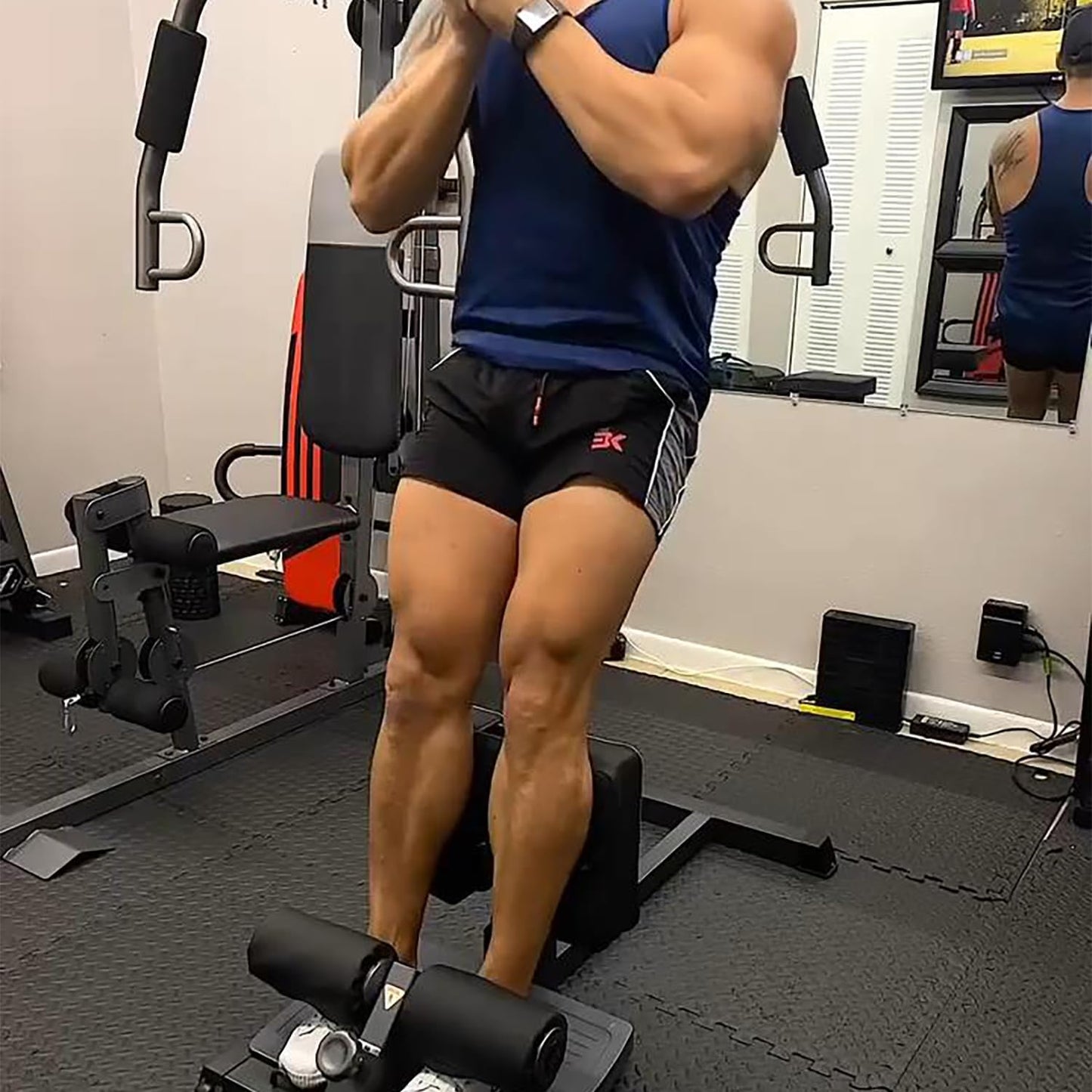 BROKIG Men's Gym Sport Shorts, Lightweight Workout Fitness Running Shorts 5" Quick Dry Exercise Bodybuilding Shorts Zip Pocket