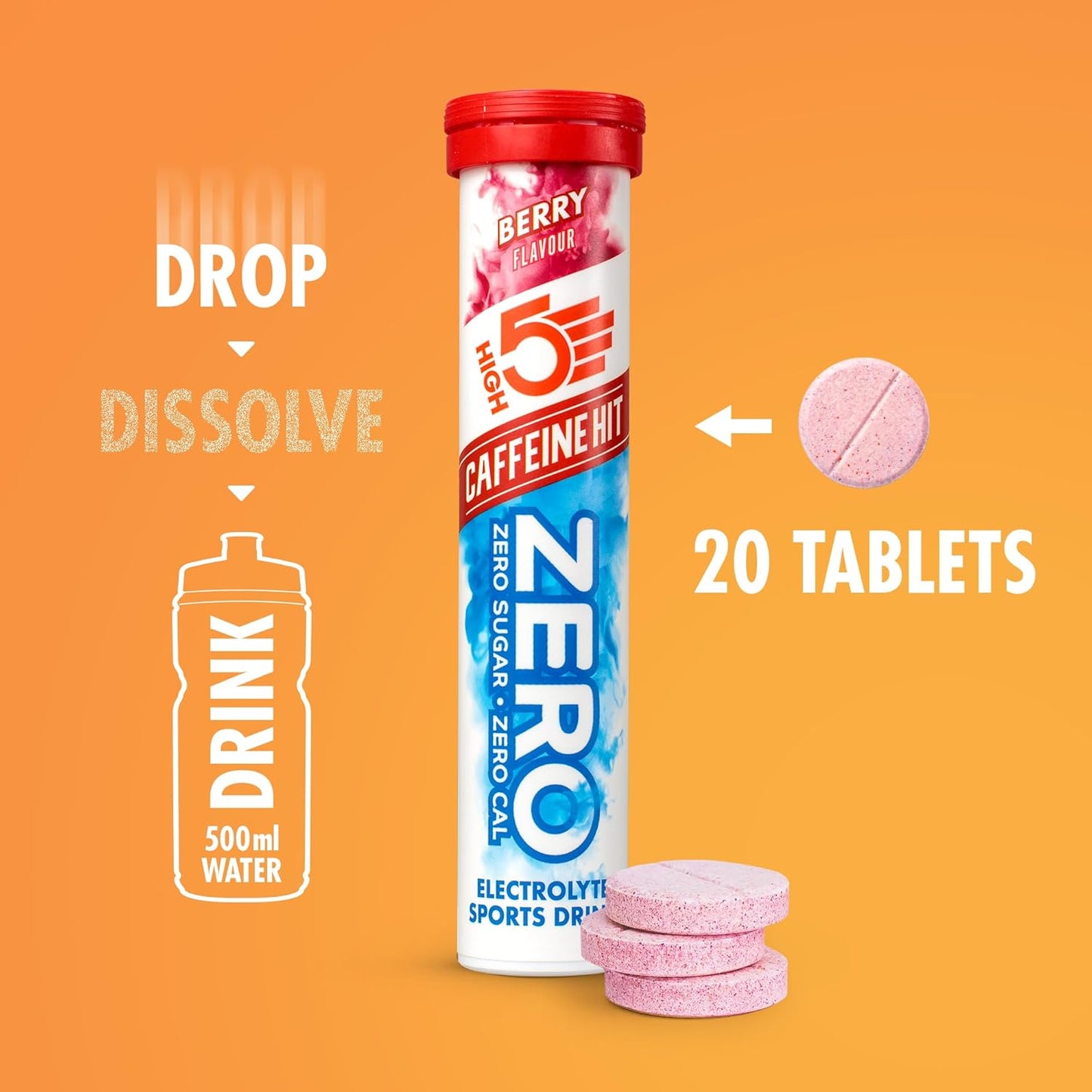 HIGH5 Zero Caffeine Hit 8x20 Tabs Berry