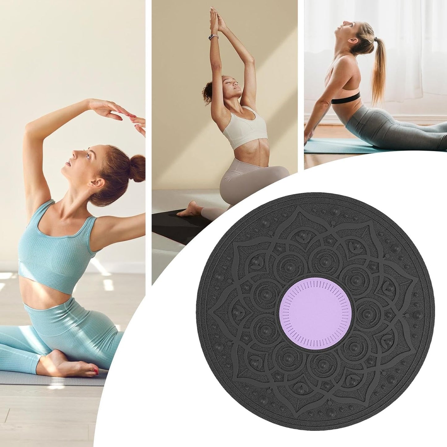 Wobble Balance Board – core workout disc, rotating trainer | anti-slip, massage zone, fitness balance gear for strength building, yoga practice, and home exercise environments