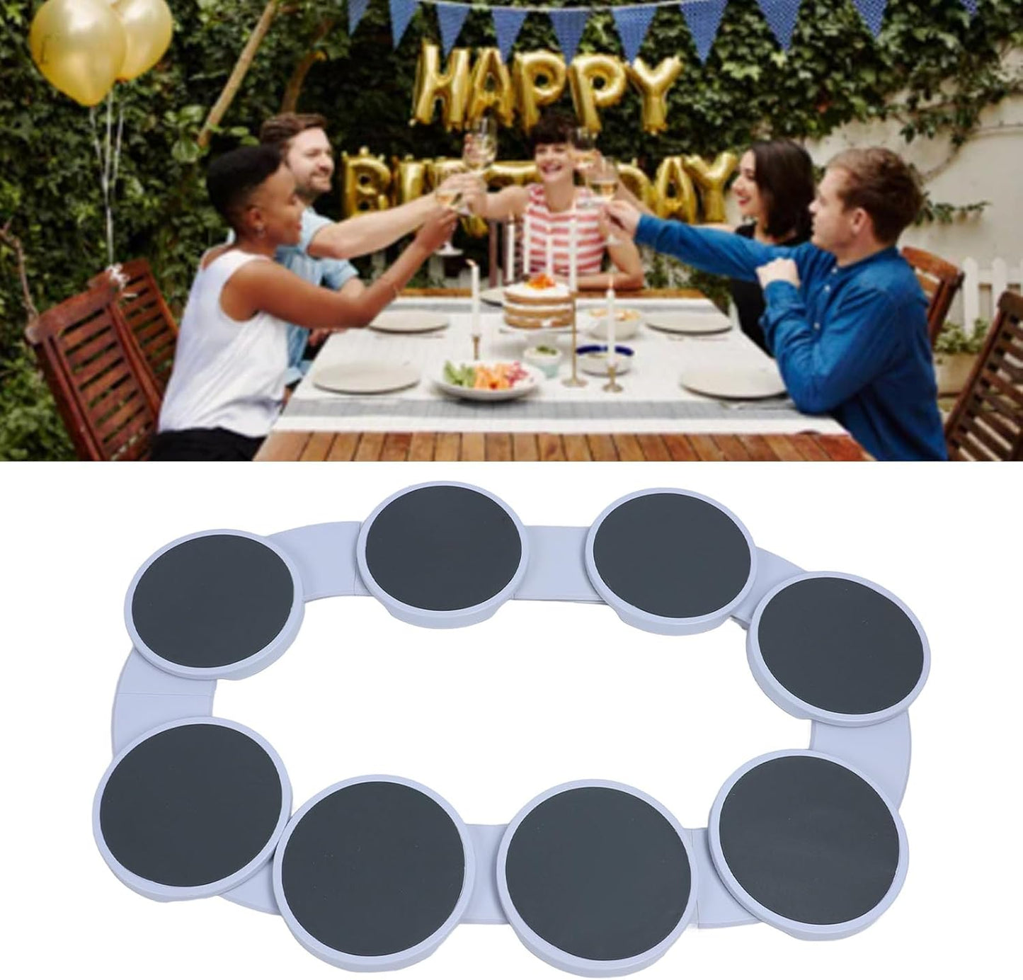 Lazy Susan Turntable Tray, 360 Degree Rotation Dining Table Turntable, Portable Rotating Food Organizer Tray for Dining Table for Pantry Kitchen Countertop, Serving Plate Tabletop