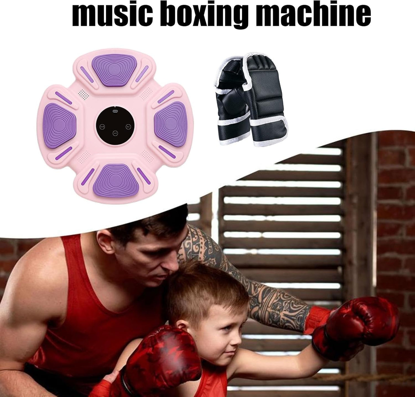 Music Boxing Trainer, Home Fitness Gear, Wall Mounted System, Smart Boxing Machine, Fitness Boxing Gear, Interactive Exercise System, Musical Workout Equipment, Professional Boxing Trainer