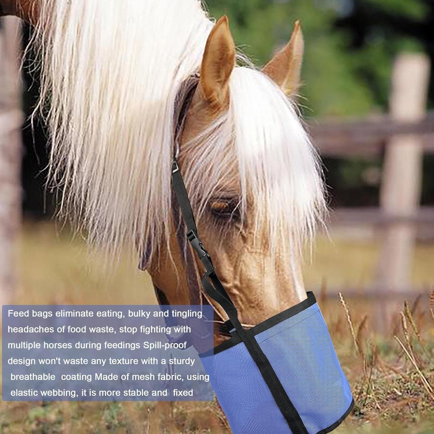 2 Horse Feed Bags High-Performance PVC Mesh Bags