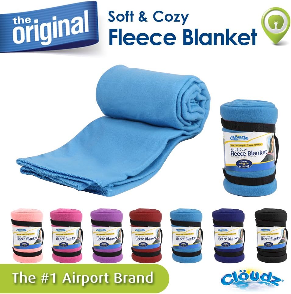 Cloudz Fleece Blanket - Sky Blue