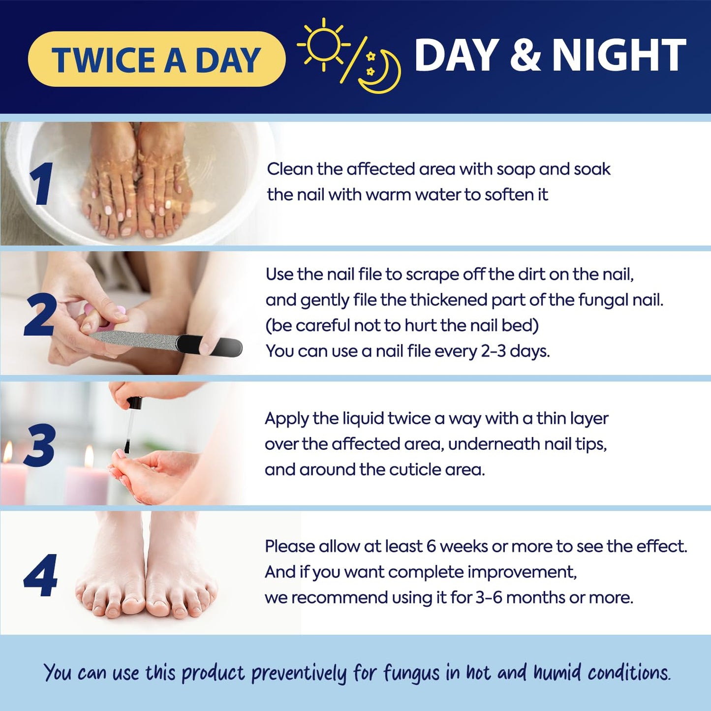Toenail Fungus Treatment with 25% Undecylenic Acid, Toe Fungus Treatment for Toenail, Fungus Nail Treatment, Toenail Fungus Treatment Extra Strength, Fungal Nail Treatment for Athletes Foot (1oz)