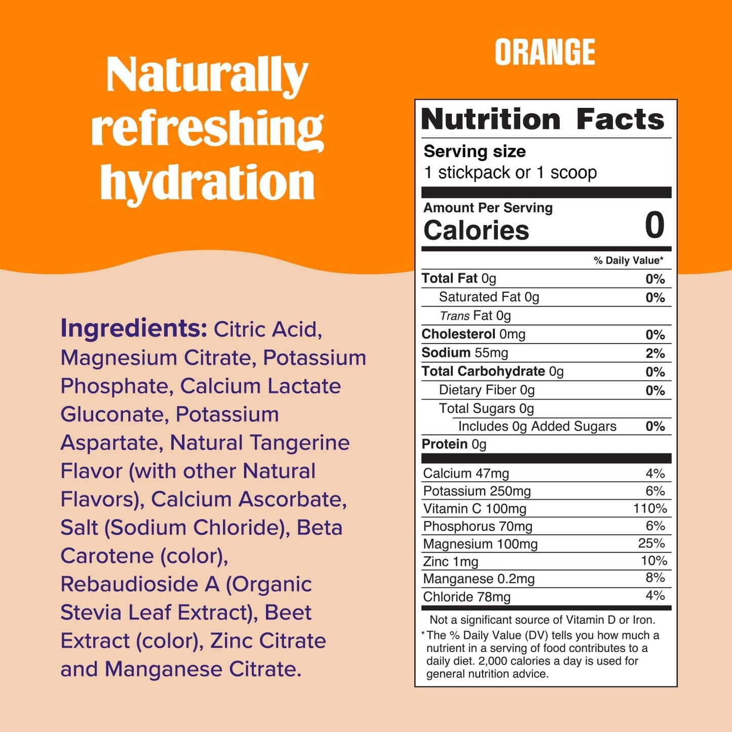 New Ultima Hydrating Electrolyte Powder, Orange, 90 Servings