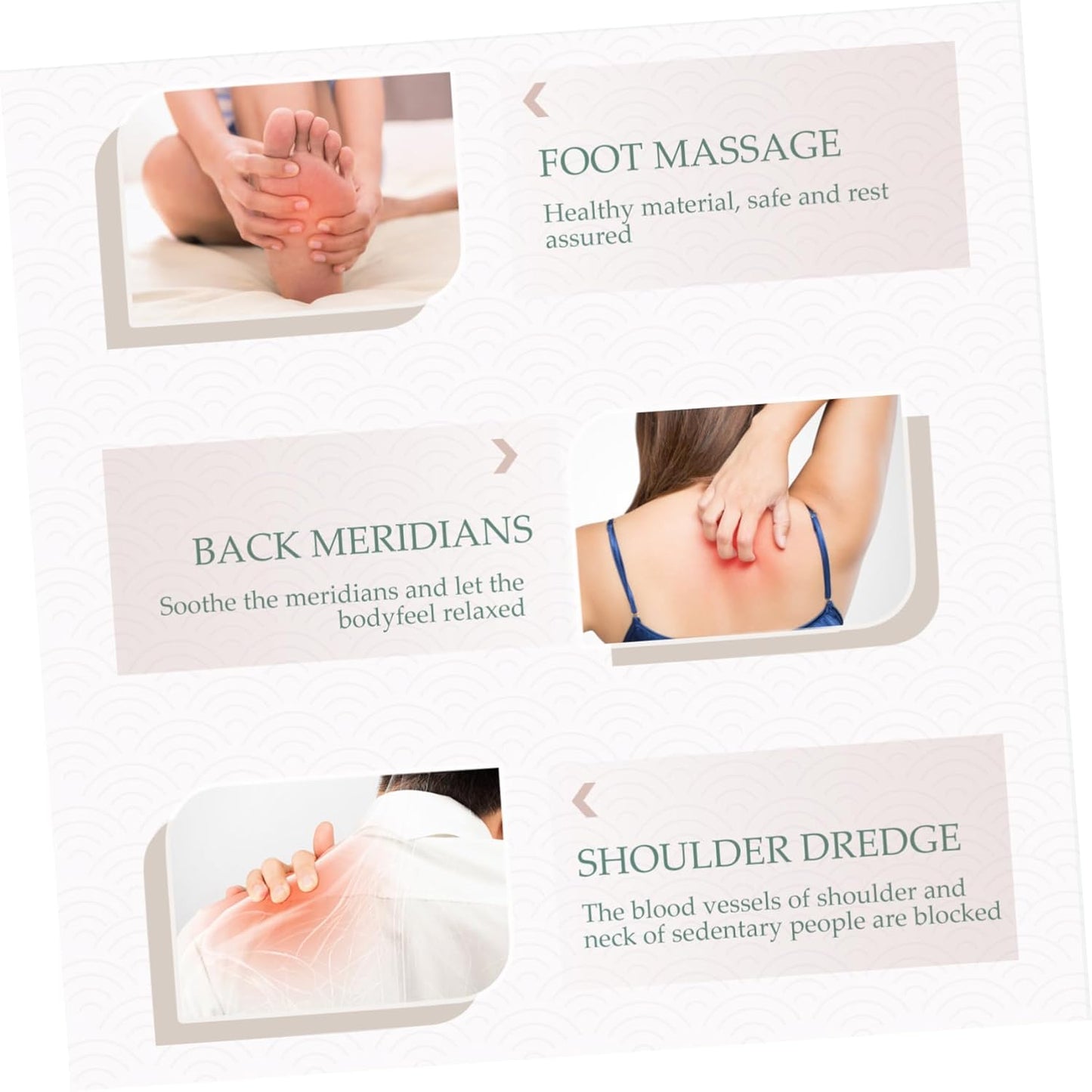 WRITWAA 2 Pezzi Scheda Raschiaggio a Forma Di Scimitar Asse Raschiatura Attrezzo Massaggio Corpo Raschietto Per Massaggi Tavola Raschiante Massaggiatore a Mano Resina