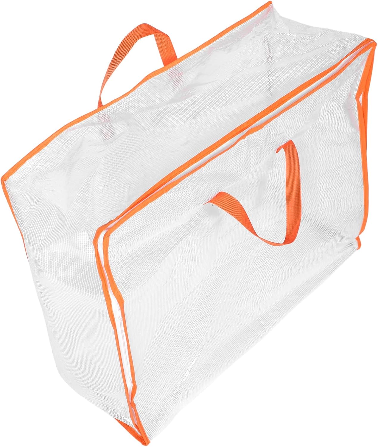 Ipetboom Large Capacity Transparent Clothes Storage Bag with Zipper Heavy Duty Moving Tote for Quilts Bedding and Protection for Efficient Packing and Organization