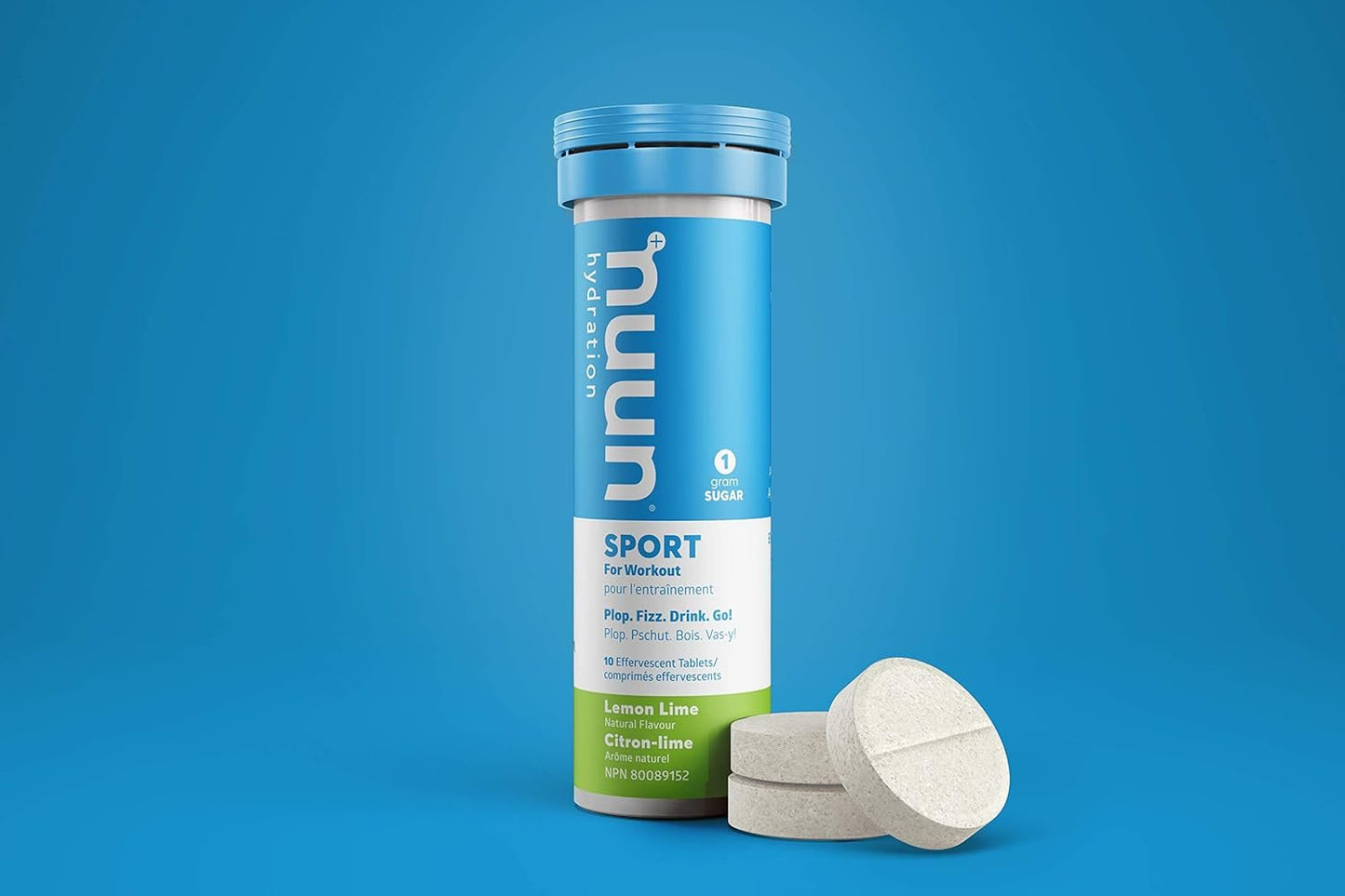 Nuun Active: Electrolyte-Rich Sports Drink Tablets, Lemon Lime, Box of 8 Tubes (80 servings), Sports Drink for Replenishment of Essential Electrolytes Lost Through Sweat