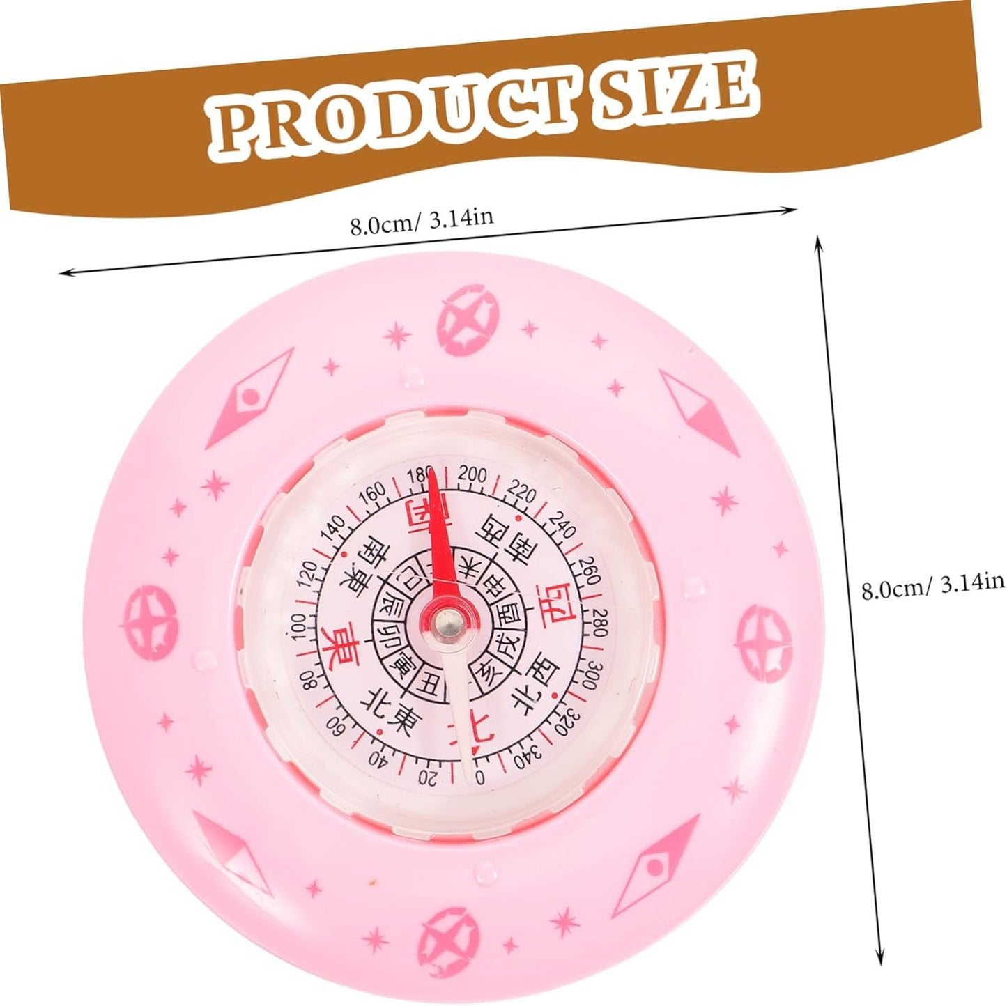 KOMBIUDA Metal Compass Hiking Mini Survival Compass Outdoor Accessory Plastic Mini Travel Compass