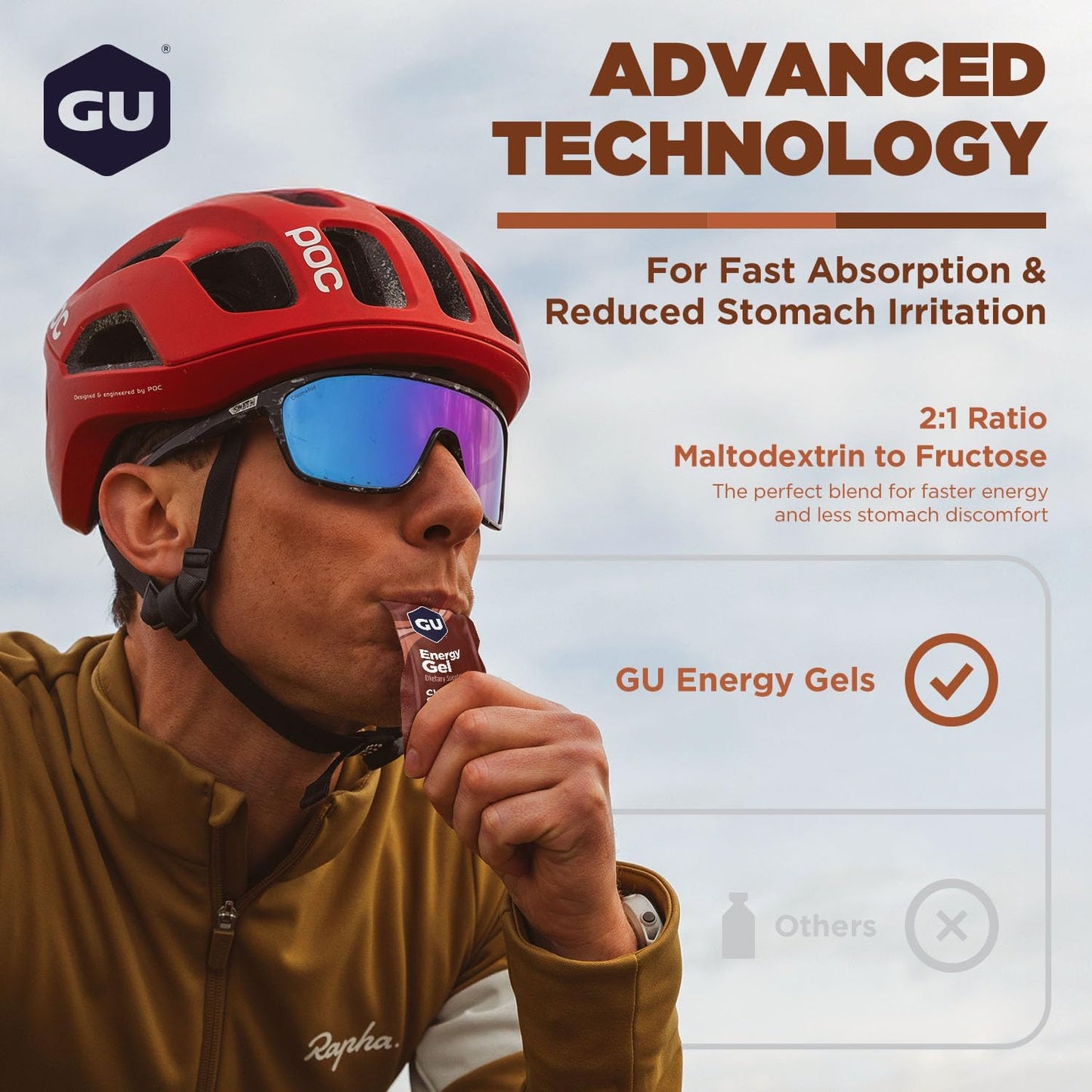 GU Energy - Energy Gels - Chocolate Outrage (with caffeine)