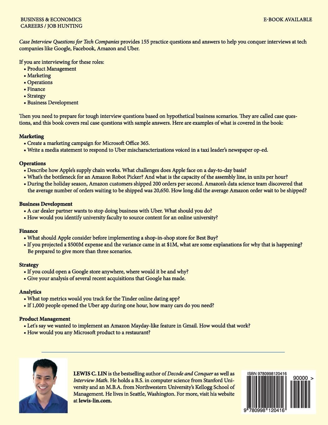 Case Interview Questions for Tech Companies: 155 Real Interview Questions and Answers