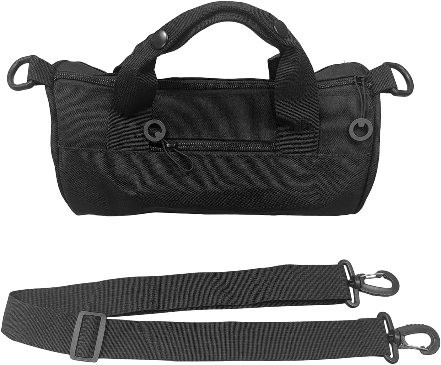 Gym Bag, Barrel Shape Carrier, 11,02 x 5,91 pollici Ampia capacità, regolabile Shoulder Strap, Swim Gear Bag for Men, Women, Hiking, Dance, Yoga, School, and Workout, Nero , Se référer au descriptif
