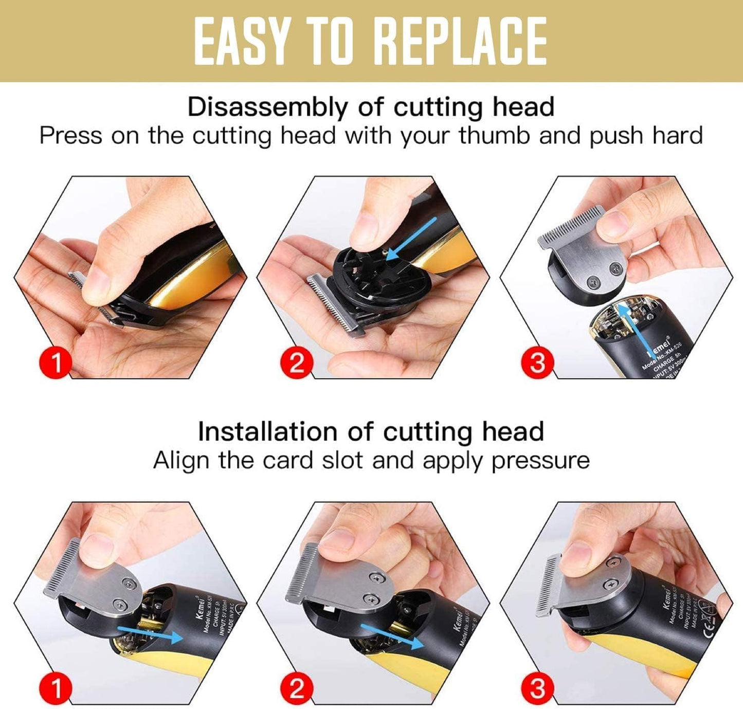 5-in-1 Beard Trimmer for Men - Hair Clippers Cordless, Electric Grooming Kit for Bear/Hair/Face/Nose/Ear, USB Rechargeable Waterproof Body Hair Trimmer for Quick Cut, Gifts for Husband Father