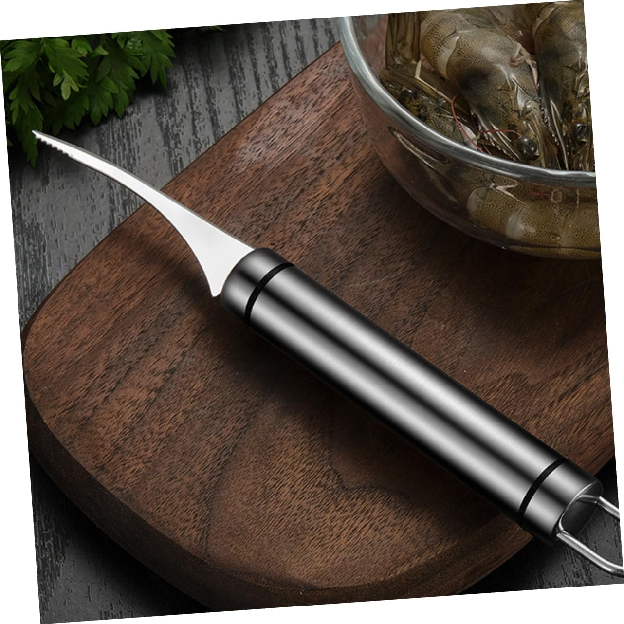 SOLUSTRE 2 Set Taglia Gamberetti Gadget da Cucina Dispositivo di Rimozione Utensile Strumento da Cucina Attrezzo Apri Gamberetti Lama di Gamberi Acciaio Inossidabile 2 Pezzi*2