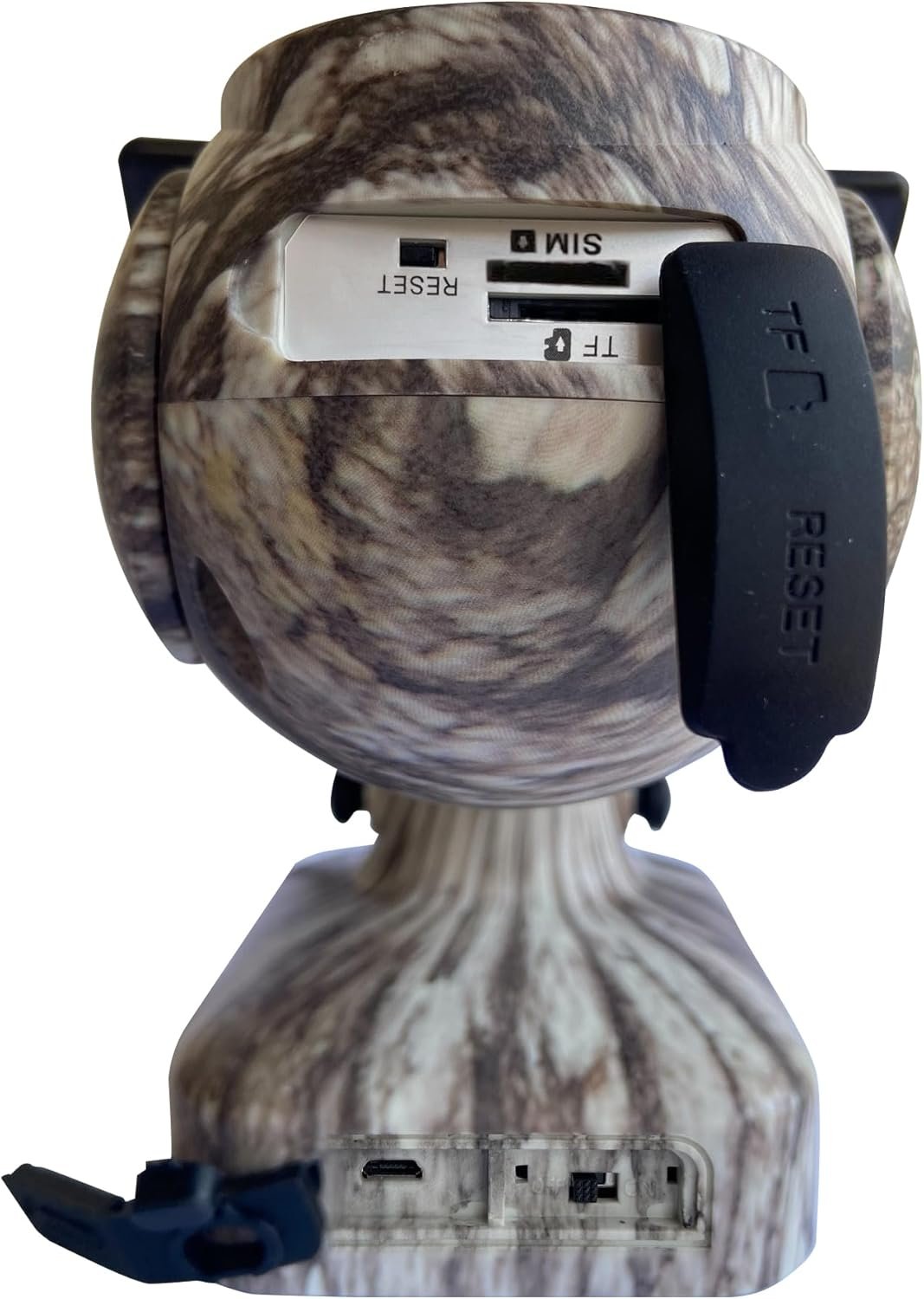 Elinz Camouflage Security Camera 4G Cellular PTZ Solar Powered Outdoor 3MP 2K HD Resolution 360° IP65 Colour Night Video, 2-Way Talk, PIR, Siren, for Trail Wildlife Surveillance CCTV