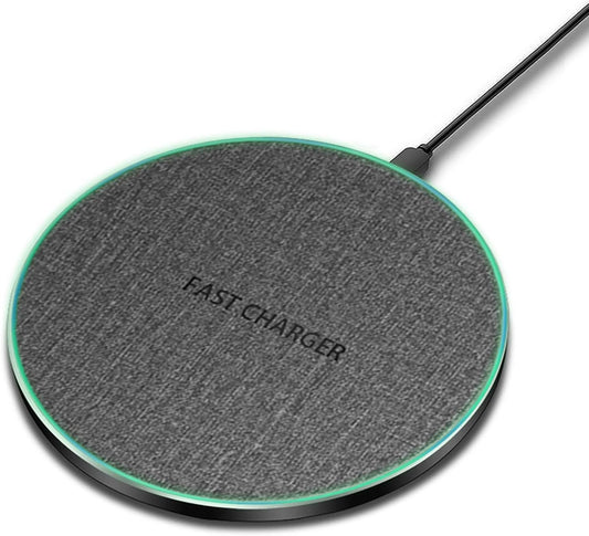 20W Wireless Charger Wireless Charging Pad Mat Compatible with iPhone 16 Pro Max/15/14/13/12/11/X/XS/8 Plus/Air Pods,15W Fast Charge for Samsung S25/S24/S23/S22 Ultra/S21/Galaxy Buds,Note20/10,Gray