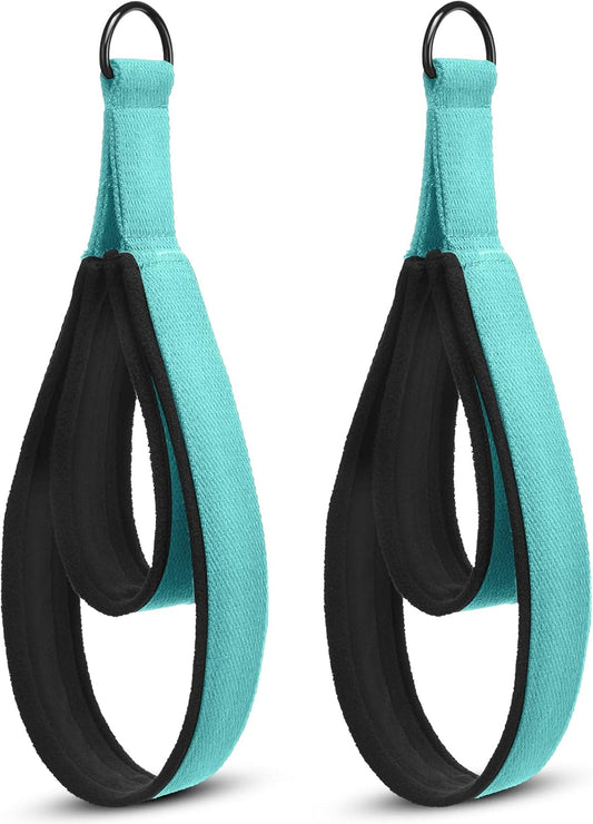 2 Pcs Pilates Straps Pilates Double Loop Straps Pilates Reformer Straps Pilates Accessories Yoga Exercise Straps Pilates Accessories Fitness D Ring Straps for Home Gym Workout