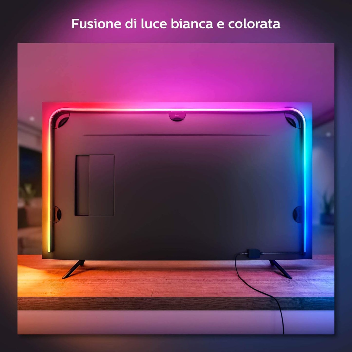 Philips Hue Play Gradient Lightstrip 55", Smart Led Strip Lighting Sorround Synchronized with TV Colours