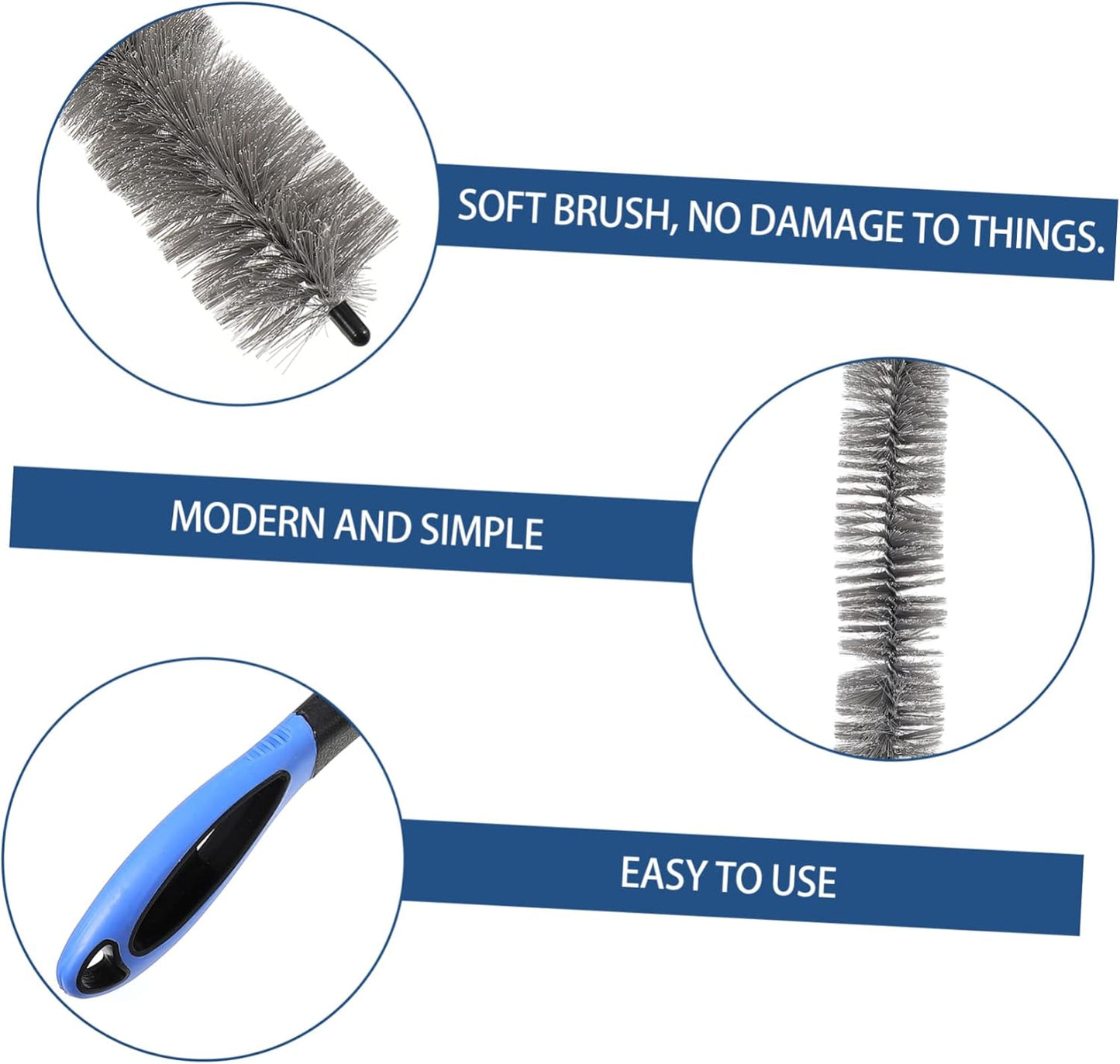 Healeved Refrigerator Cleaning Brush Air Conditioner Dust Brush Effective Condenser for Coils Evaporators Hard to Reach Areas Essential Cleaning Supplies