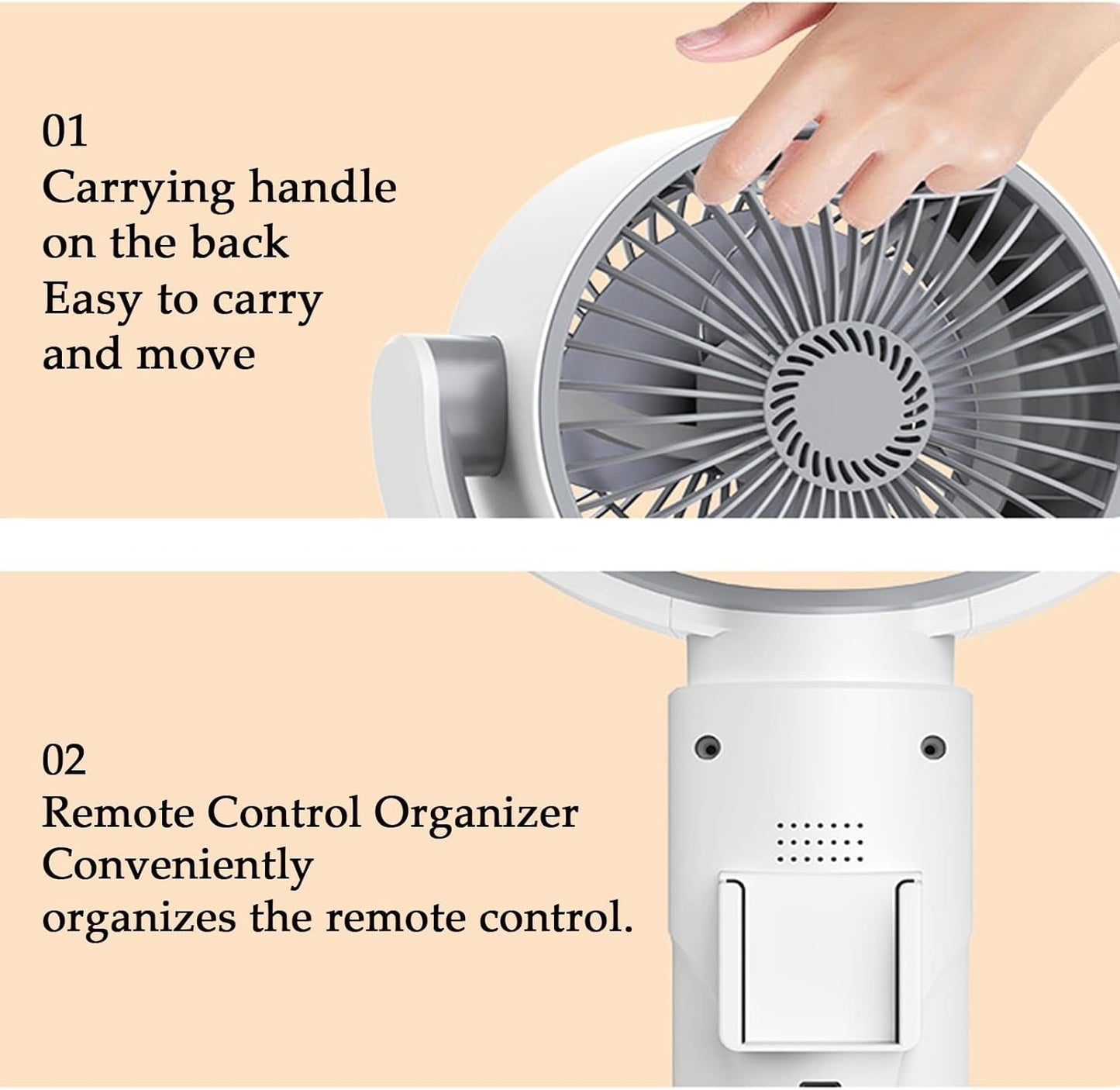 Standing Fan For Bedroom, Air Circulator, 5 Speeds, 3 In 1 Pedestal & Tabletop, Adjustable Height, With Remote Control, For Home, Dorm