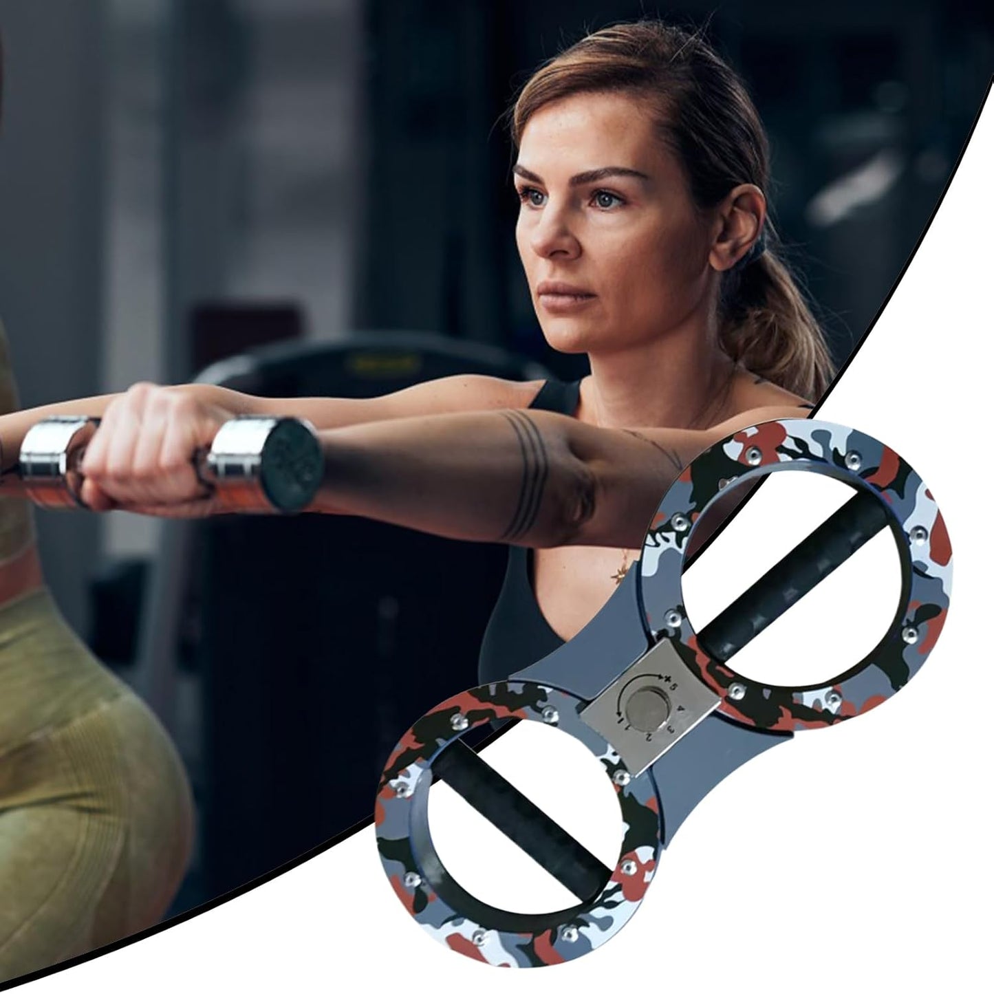 Spin Burn Machine, Rotating Upper Body Trainer, Arm Wrist Strengthener, 37x16.5x2.7cm Core and Shoulder Workout Equipment, Home Fitness Gear Strength Training Development
