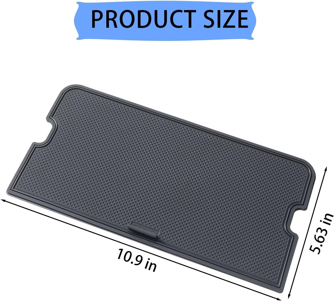 Center Console Compartment Cover for Ford F150 Accessories 2021-2024 2025/Lightning XLT 2022-2024 Interior Hidden Panel Secret Pocket Lid USB Hole (Fits into The Open Pocket in Front of The Shifter)