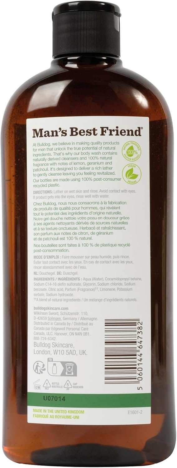 Bulldog Original Shower Gel Body Wash for Men, 500 Milliliters