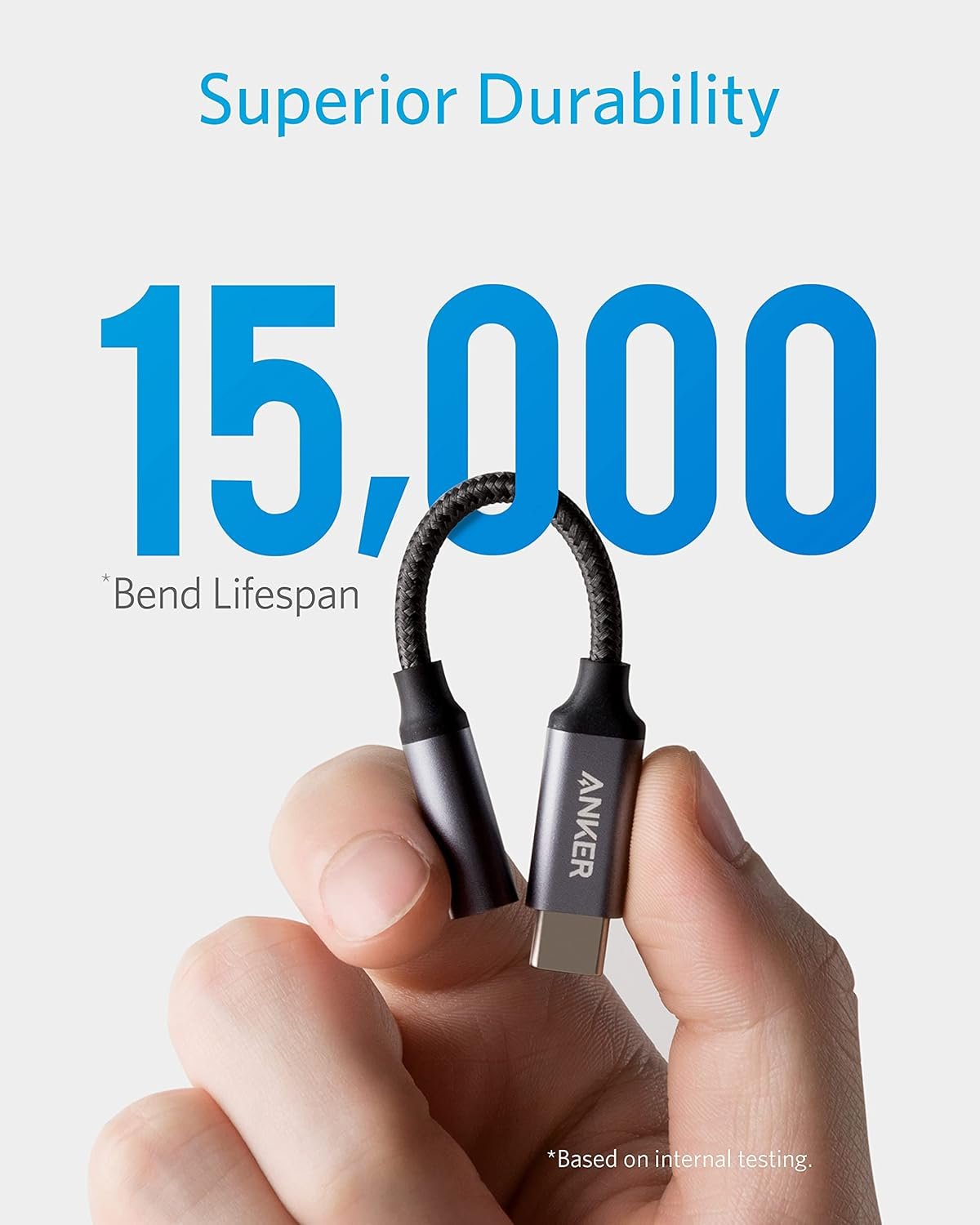 Anker USB C to 3.5mm Audio Adapter, Male to Female Nylon Cable for Samsung S20/S20+/S20 Ultra, Pixel 4/ + 4XL, and More Type C Devices