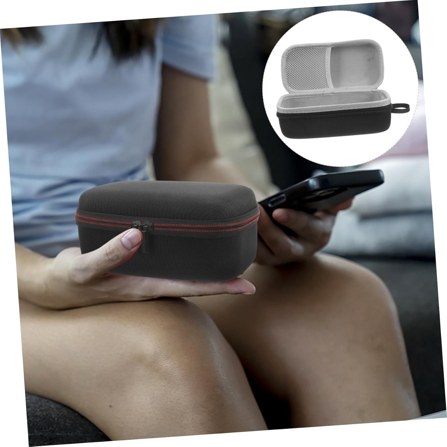 NUOBESTY Custodia Protettiva per Design Multifunzionale per Stoccaggio Accessori Audio