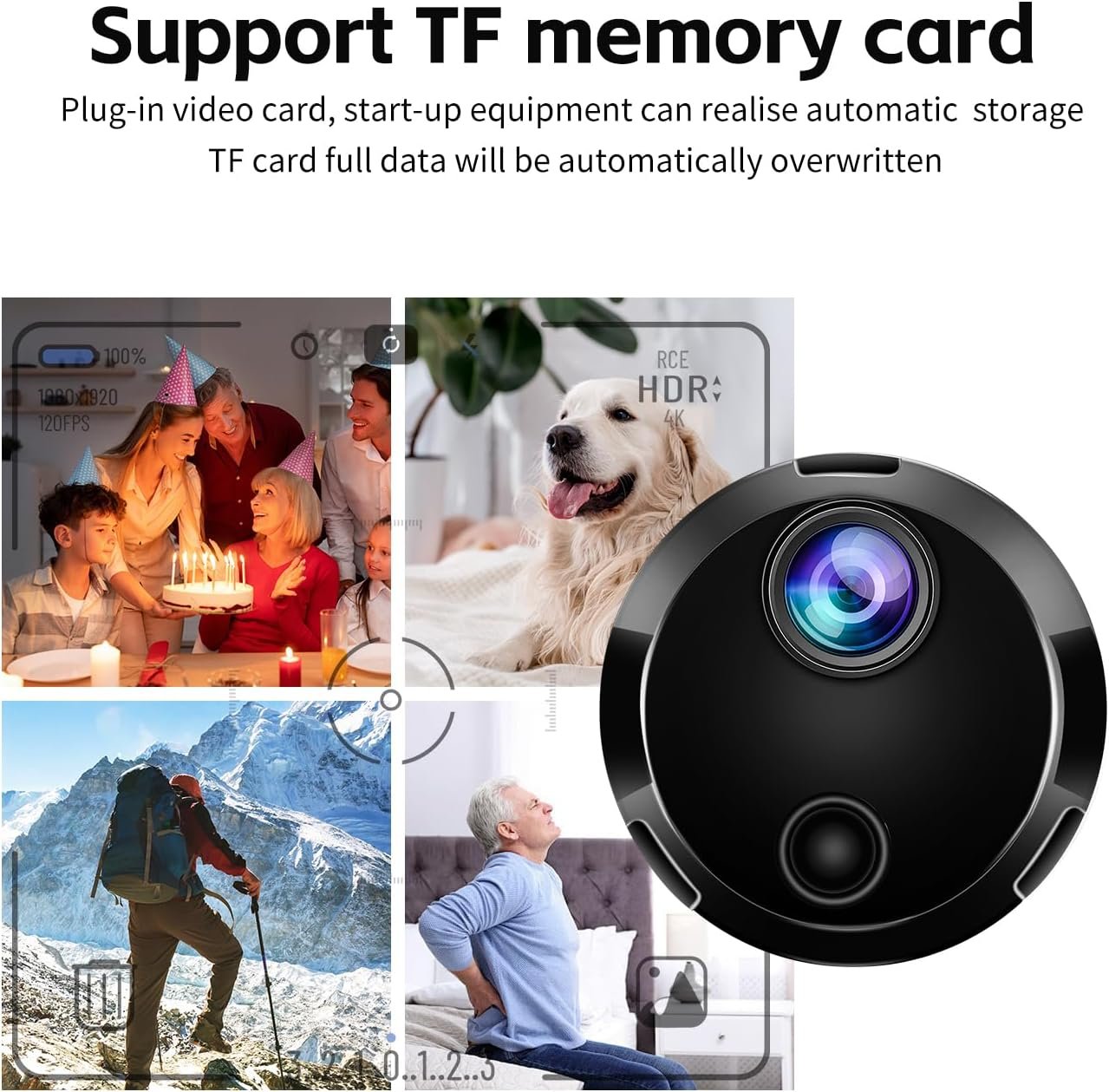AYURI Hidden Cameras - 2025 Upgraded 1080P HD WiFi Security Camera -Mini Camera - Spy Cam-Indoor Nanny Cam -Home Security for with App - Surveillance Cameras with Motion Detection and Night Vision