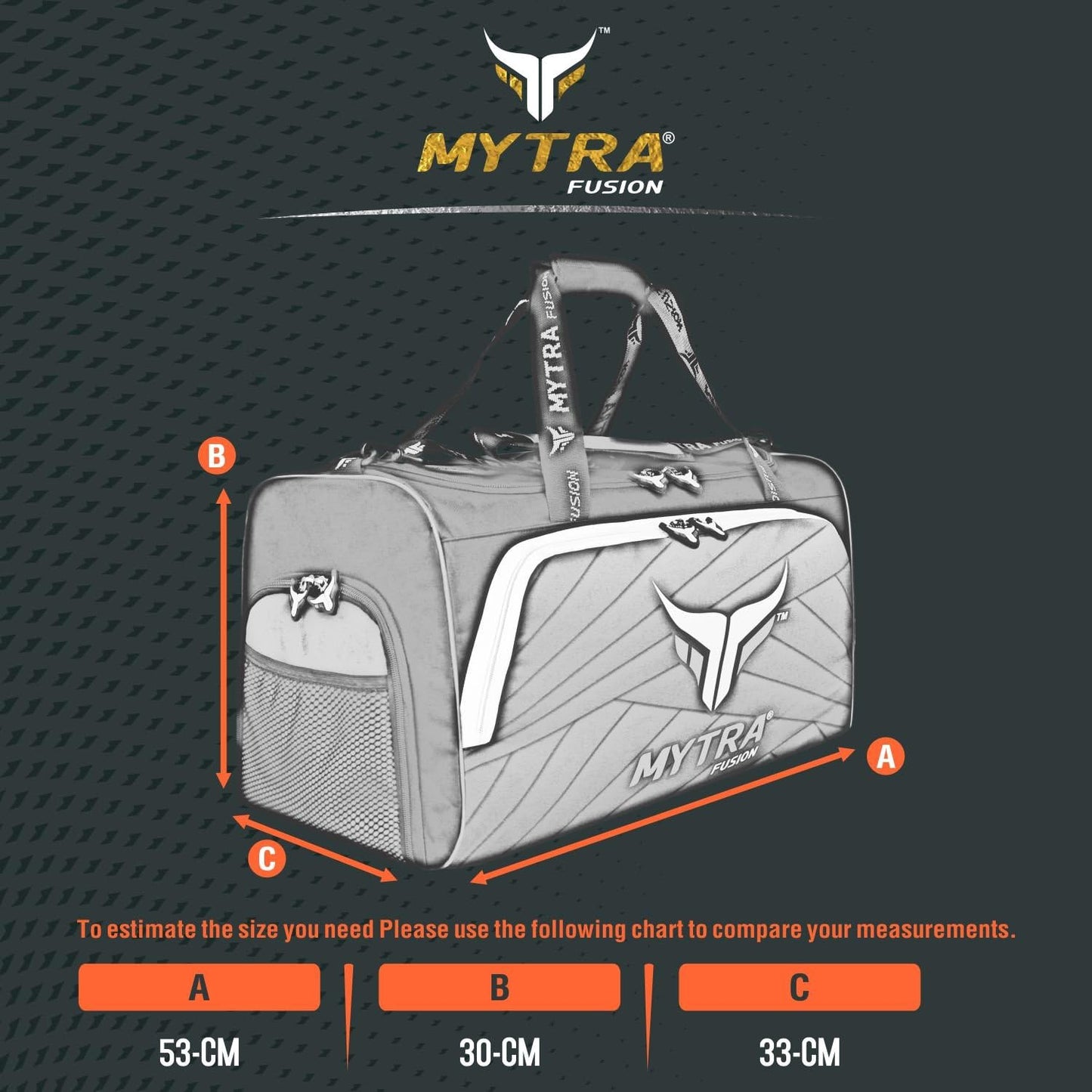 Mytra Fusion Kit Bag Gym Fitness Workout Gear Bag, MMA, Boxing Gear Bag, Holdall Training Gear Travel Bag