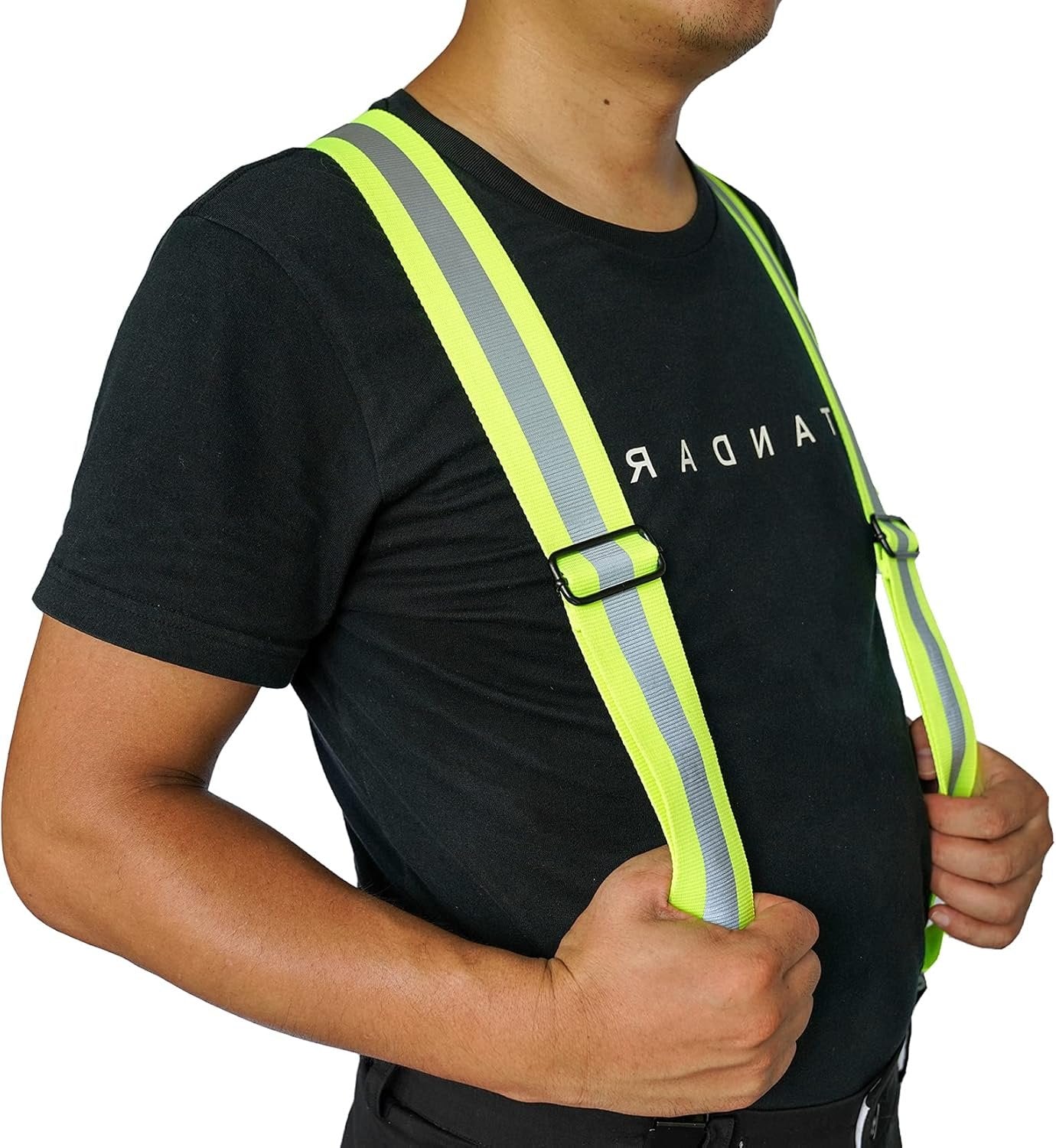 MELOTOUGH Men's Braces Elastic 2 inch Wide Heavy Duty Work Suspenders, Large
