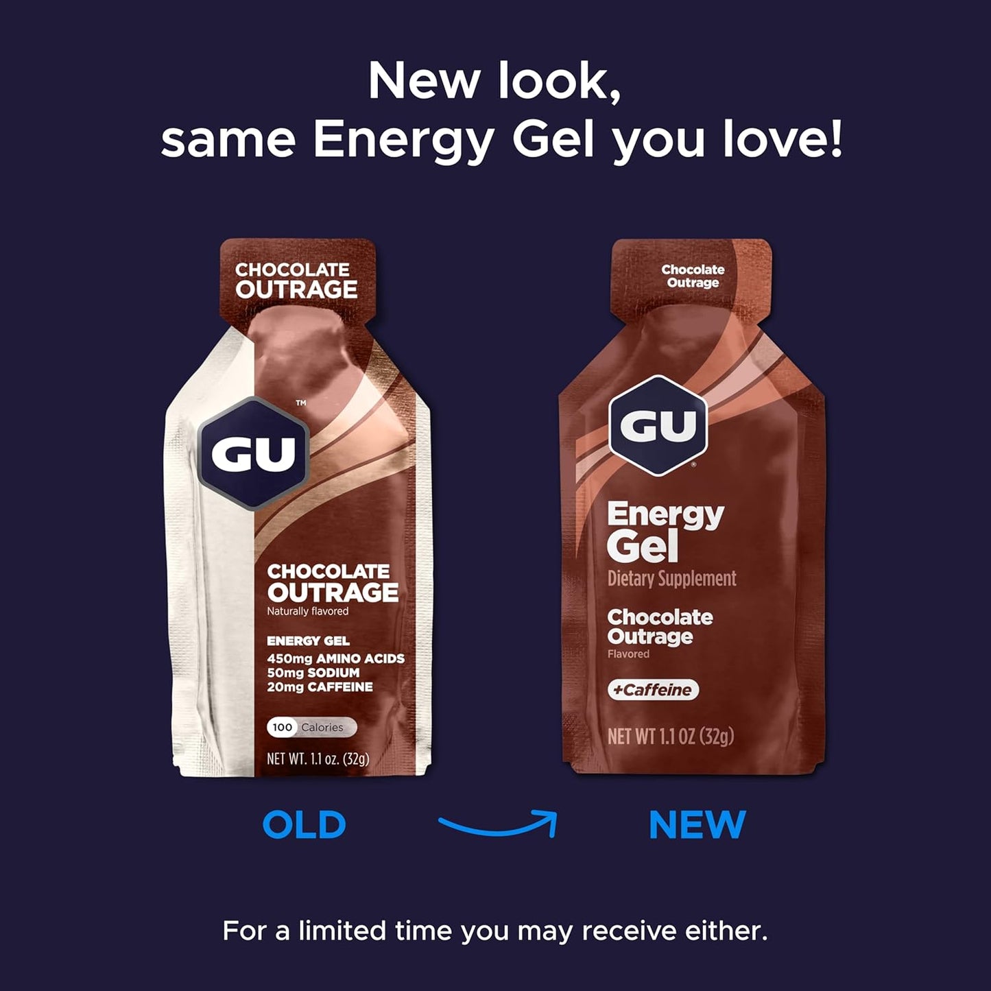 GU Energy Original Sports Nutrition Energy Gel, Assorted Fruity Flavors, 24-Count Box