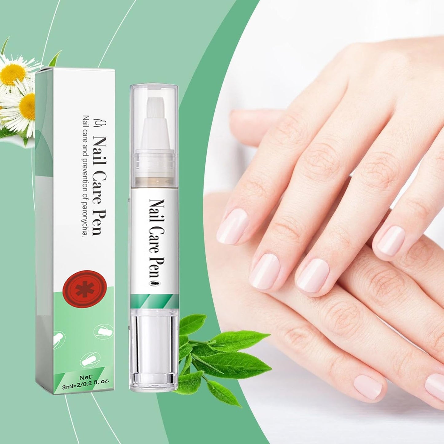 2Pcs(4Pcs) Nail Care Pen for Toenails and Toenails for Nails and Toenails with Tea Tree Oil, Vitamin E and Aloe Vera, Nourish Nails, Set of 4
