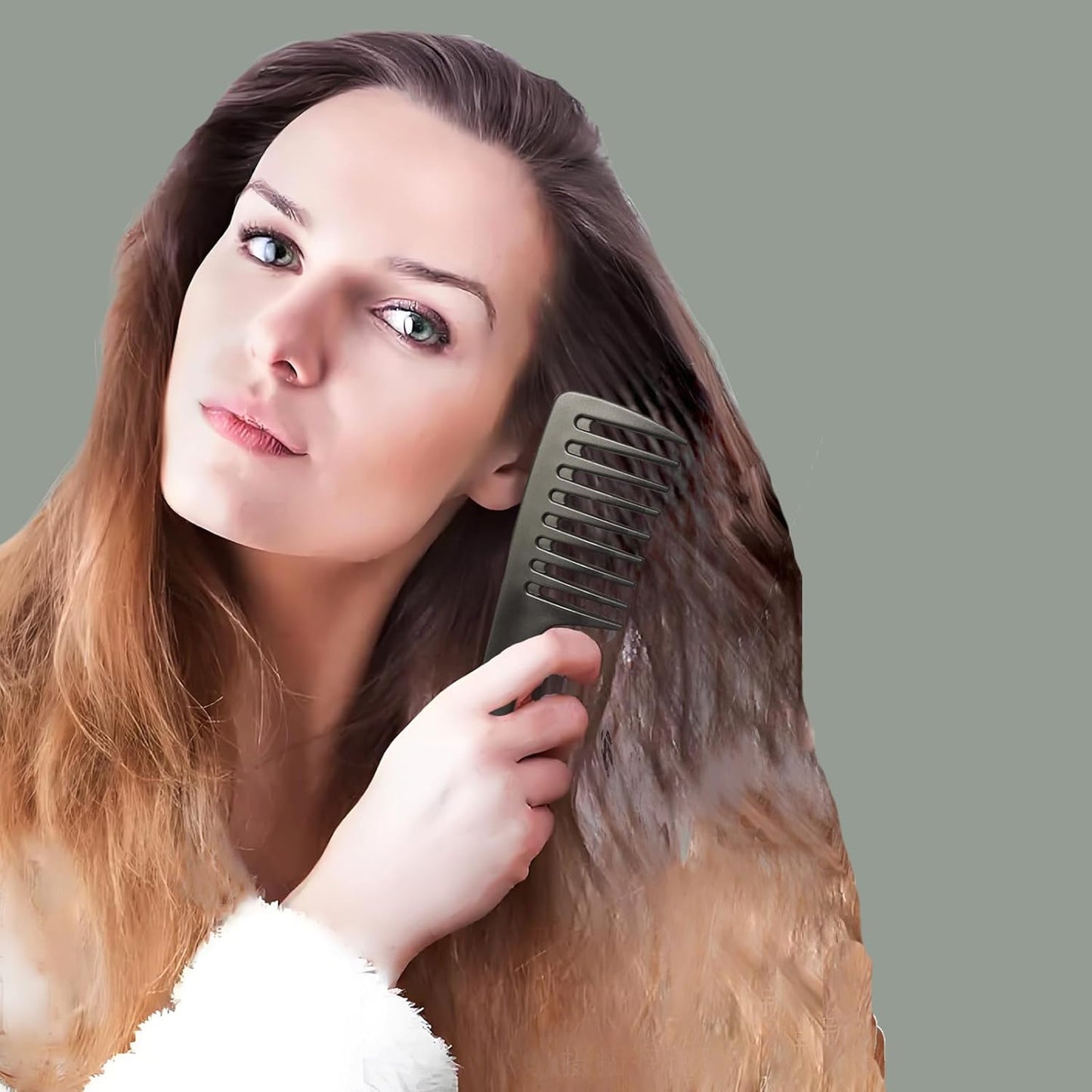 Mini Wide Tooth Comb,Small Travel Purse Hair Detangling Comb 2 Pcs Wide Teeth Pocket Comb Portable Care Handgrip Comb Shower Comb for Men Women - Best Styling Comb for Curly,Wet,Dry,Long Hair