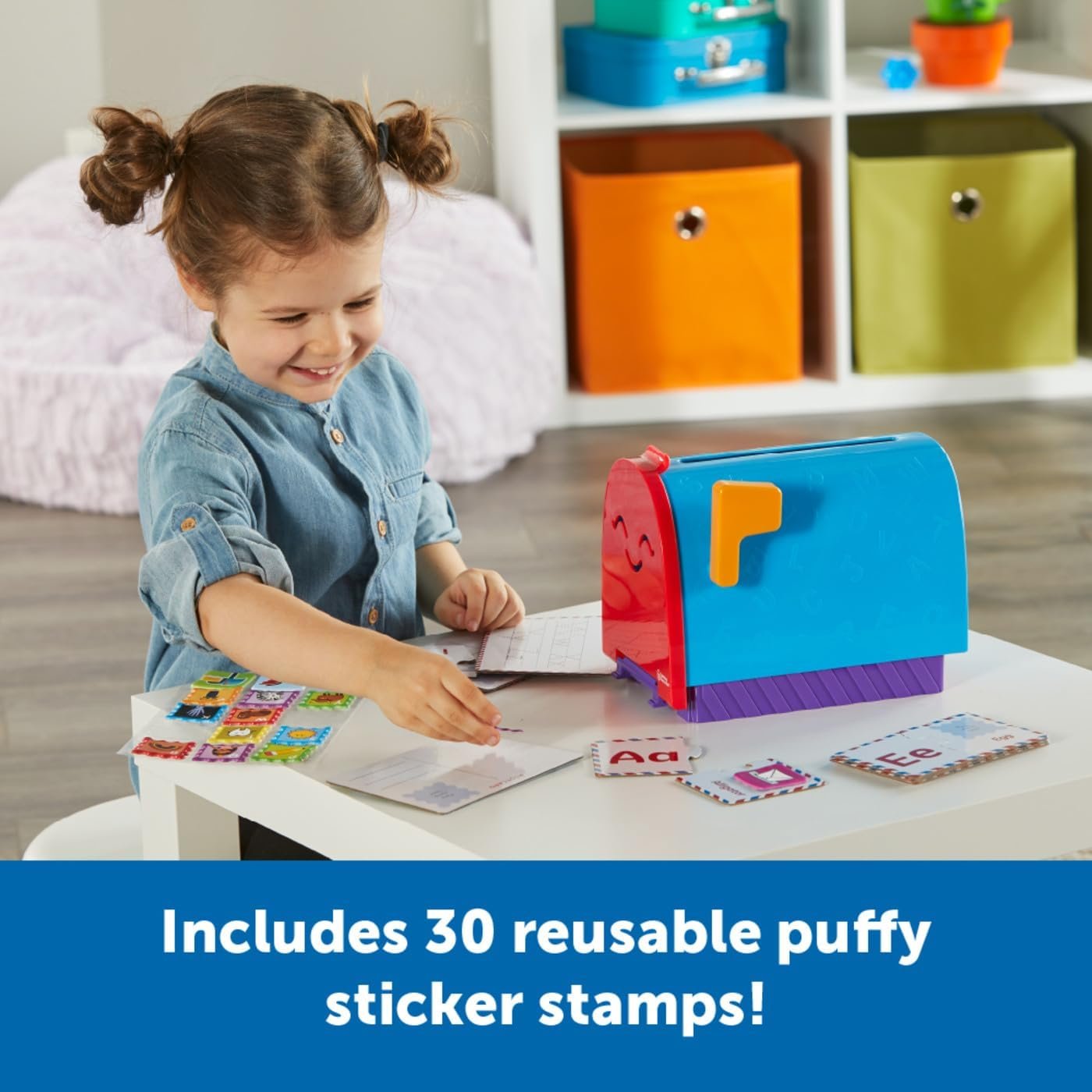 Learning Resources Alphabet Learning Mailbox, 62 Pieces, Ages 4+, Preschool Toys, Preschool Learning Activities, Kindergarten Toys
