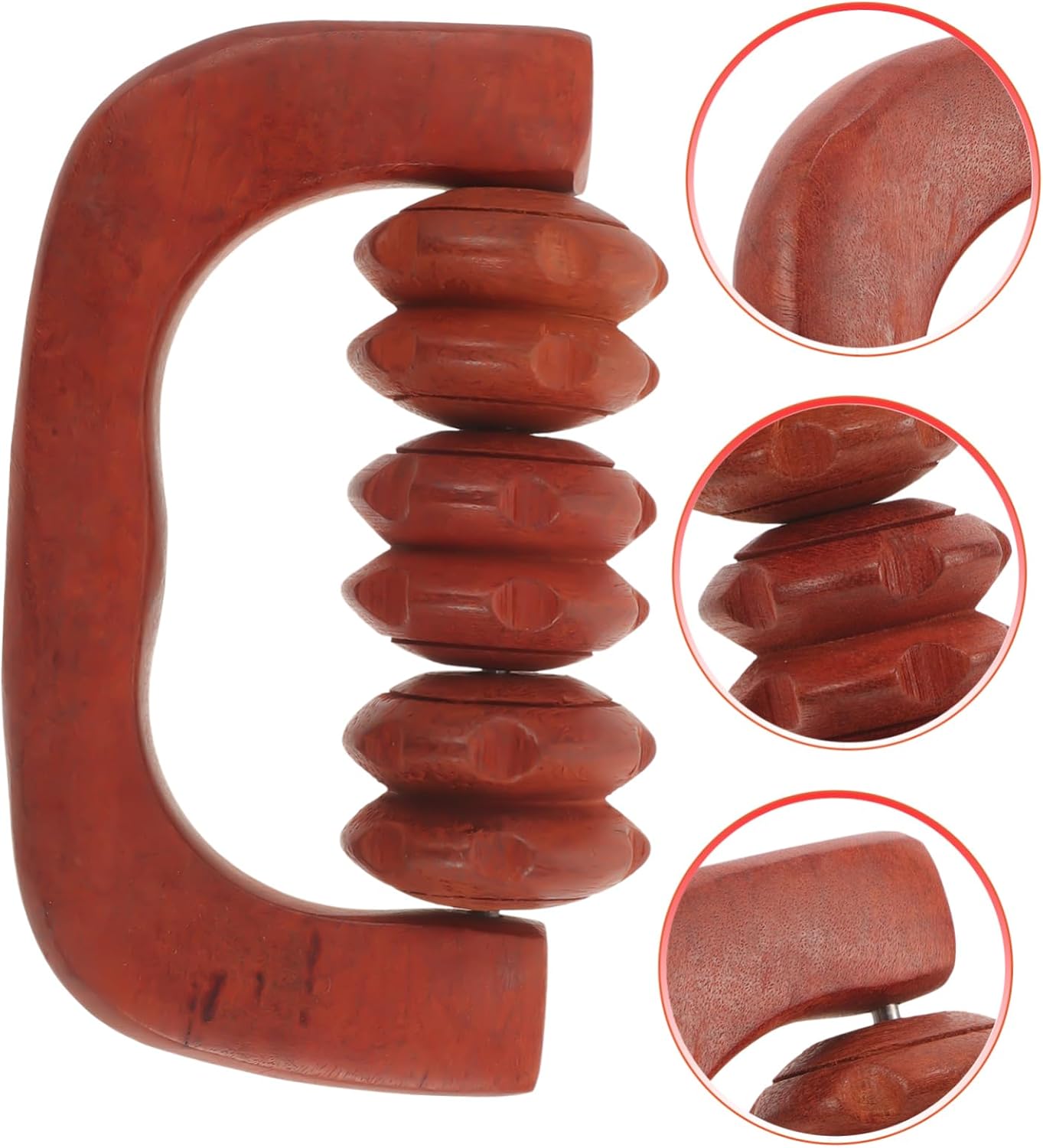 BESTYASH 3 Pezzi Massaggiatore in Legno Massaggiatore Per Il Mal Di Schiena Massager Posteriore Massaggiante Bastoncino Massaggiante Per Le Gambe Di Legno