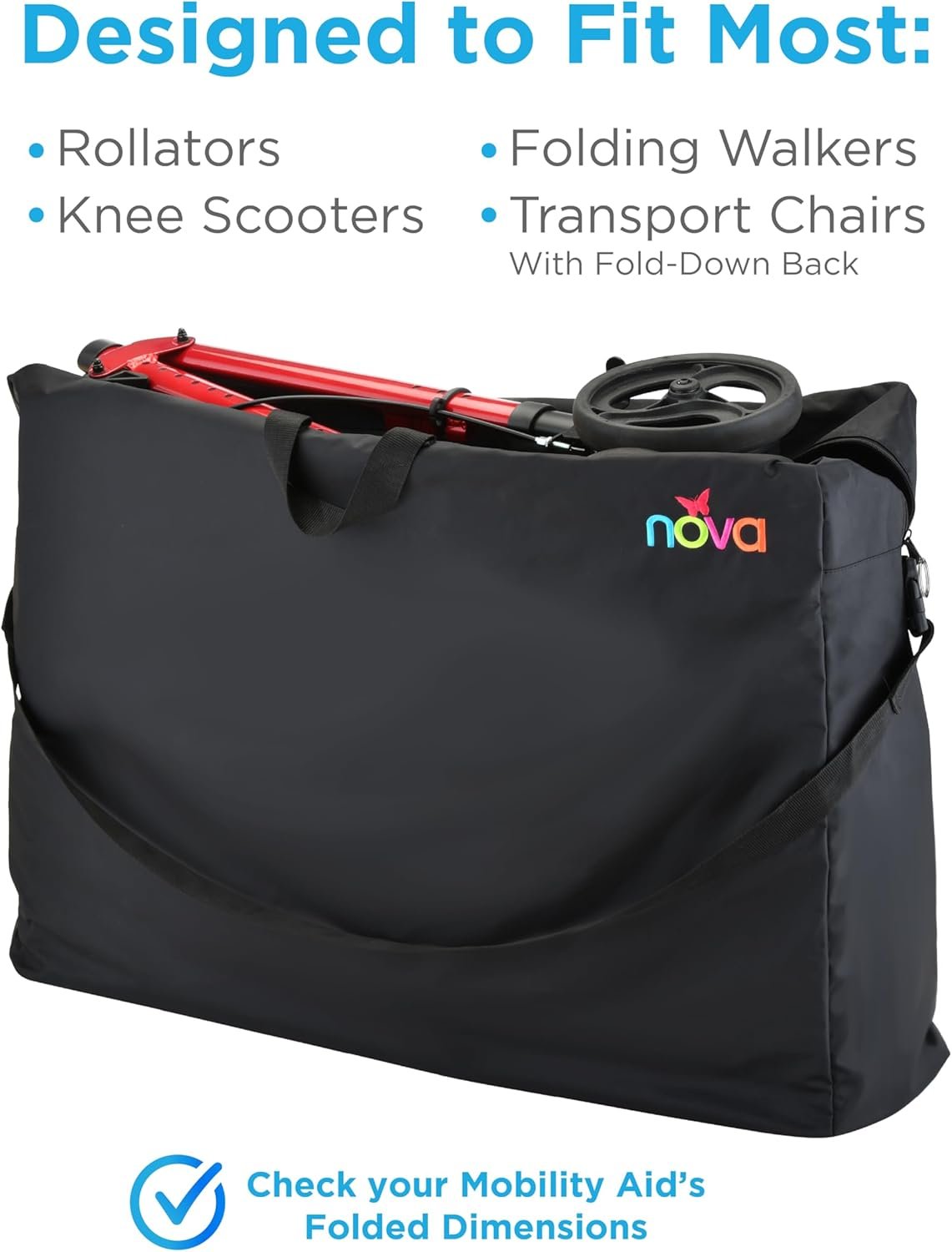 NOVA Medical Products Travel Bag for Rolling Walker