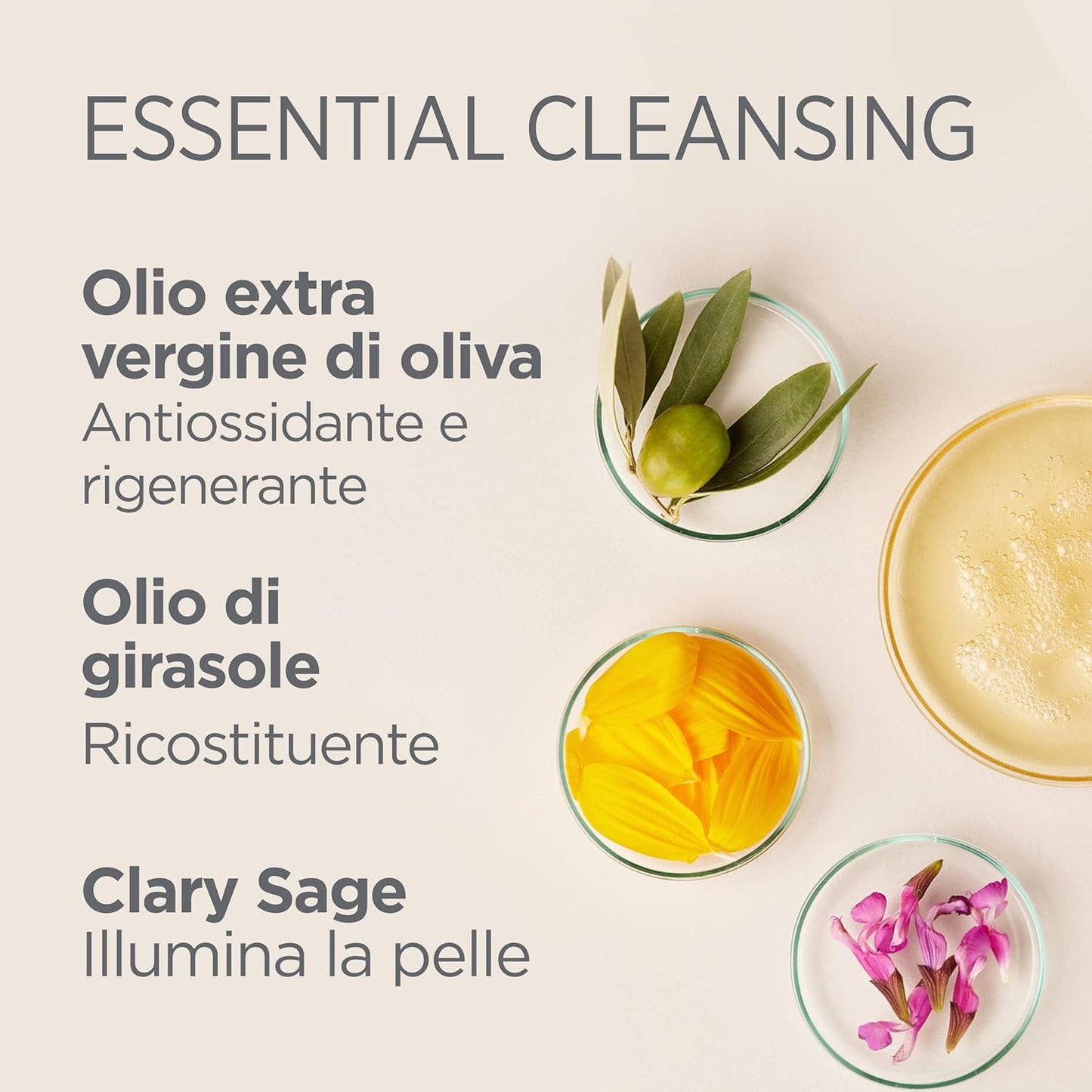 Isdin ceutics Essential Cleansing 200 ml, Delicate and Light Face Cleansing Oil with Texture from Oil to Milk, 85% Ingredients of Natural Origin