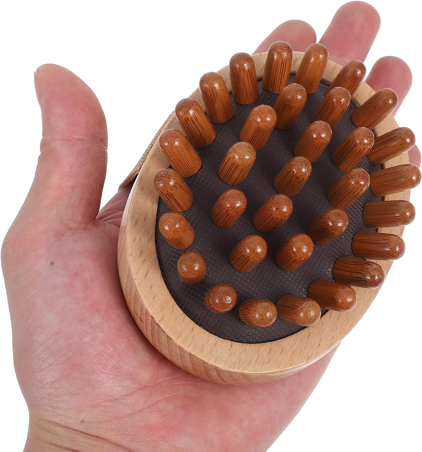 minkissy Wooden Massager Massager Comb Furry for Acupoint Manual Massage Tool Scalp Massager for Stress Relax