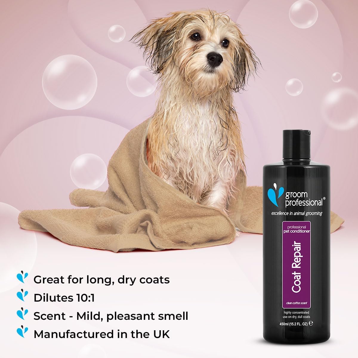 Groom Professional Dog Grooming Coat Repair Conditioner 450ml