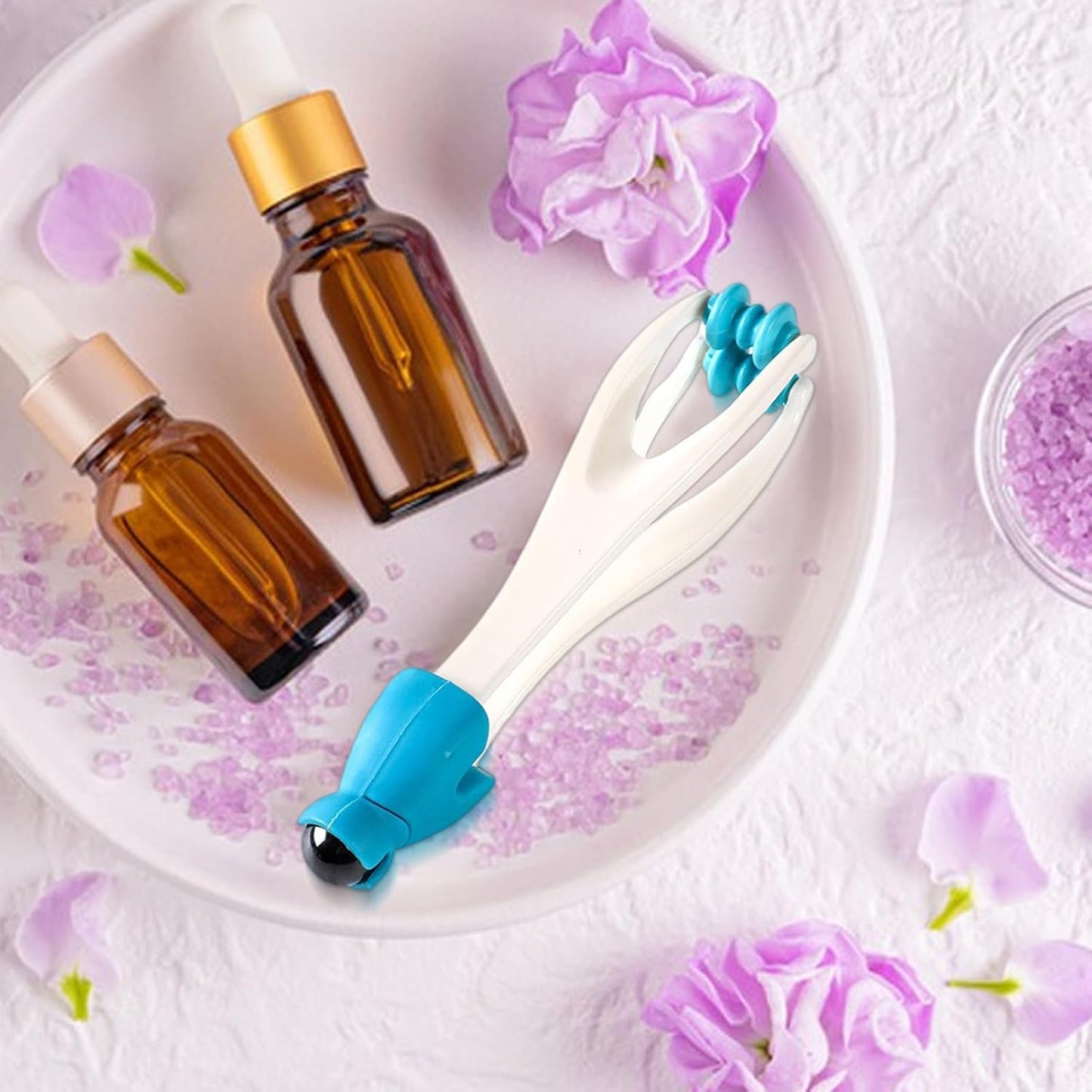 Strumento di massaggio per le dita - Massager del punto di pressione manuale con anelli a rulli in cordone | Dispositivo di rilassamento delle dita della terapia a mano portatile per recupero muscolar