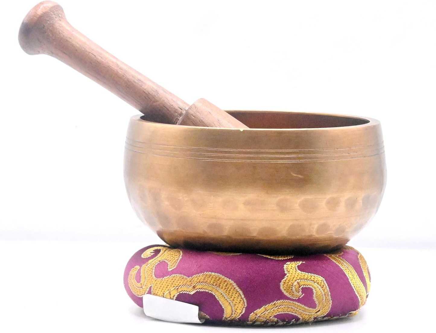 Handmade Singing bowl-Tibetan Singing bowl set-Singing bowl, Mallet and Cushion-Chakra Balance, Meditation and peace-Handmade in nepal-with Carry Bag