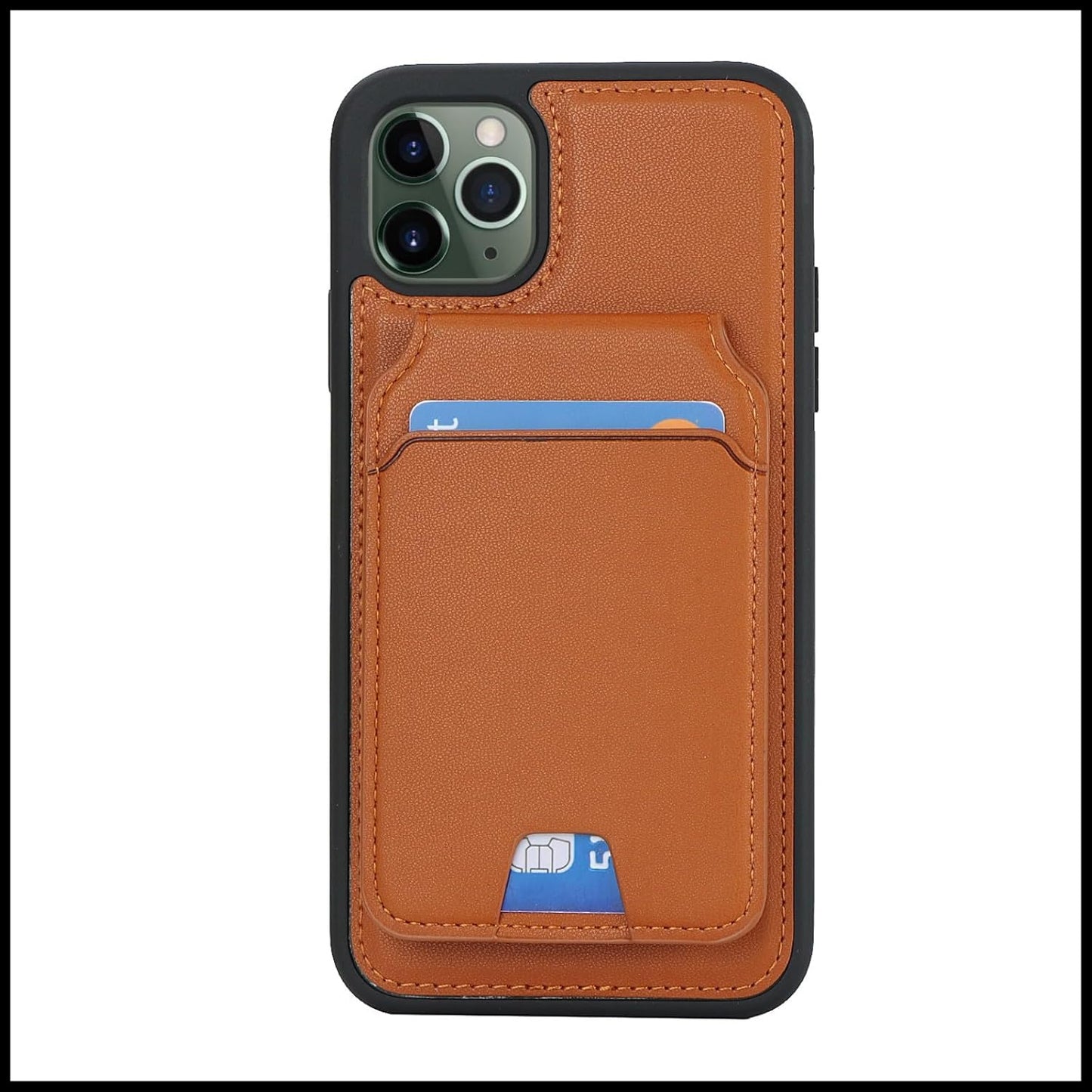 FROLAN for iPhone 11 Pro Max MagSafe Case Wireless Charging with Wallet Detachable Card Holder Premium PU Leather Magnetic Stand Kickstand Protective Phone Cover for iPhone 11 Pro Max 6.5" Brown