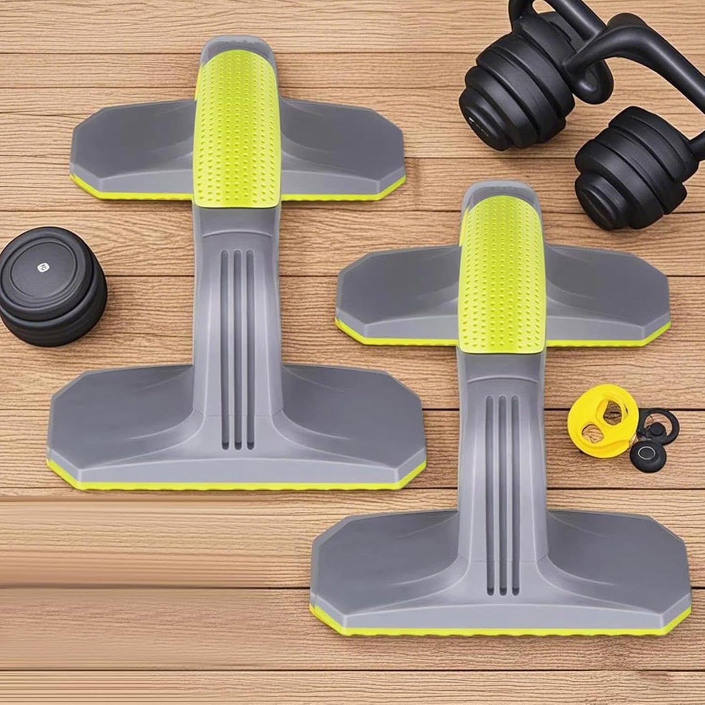 Strength Training Pushup Stands, 1 Pair Portable Handles, Ergonomic Grips for Enhanced Workouts, Adjustable Push-Up Equipment, Fitness Gear for Strength Building, 7.87x5.51x3.54 inches