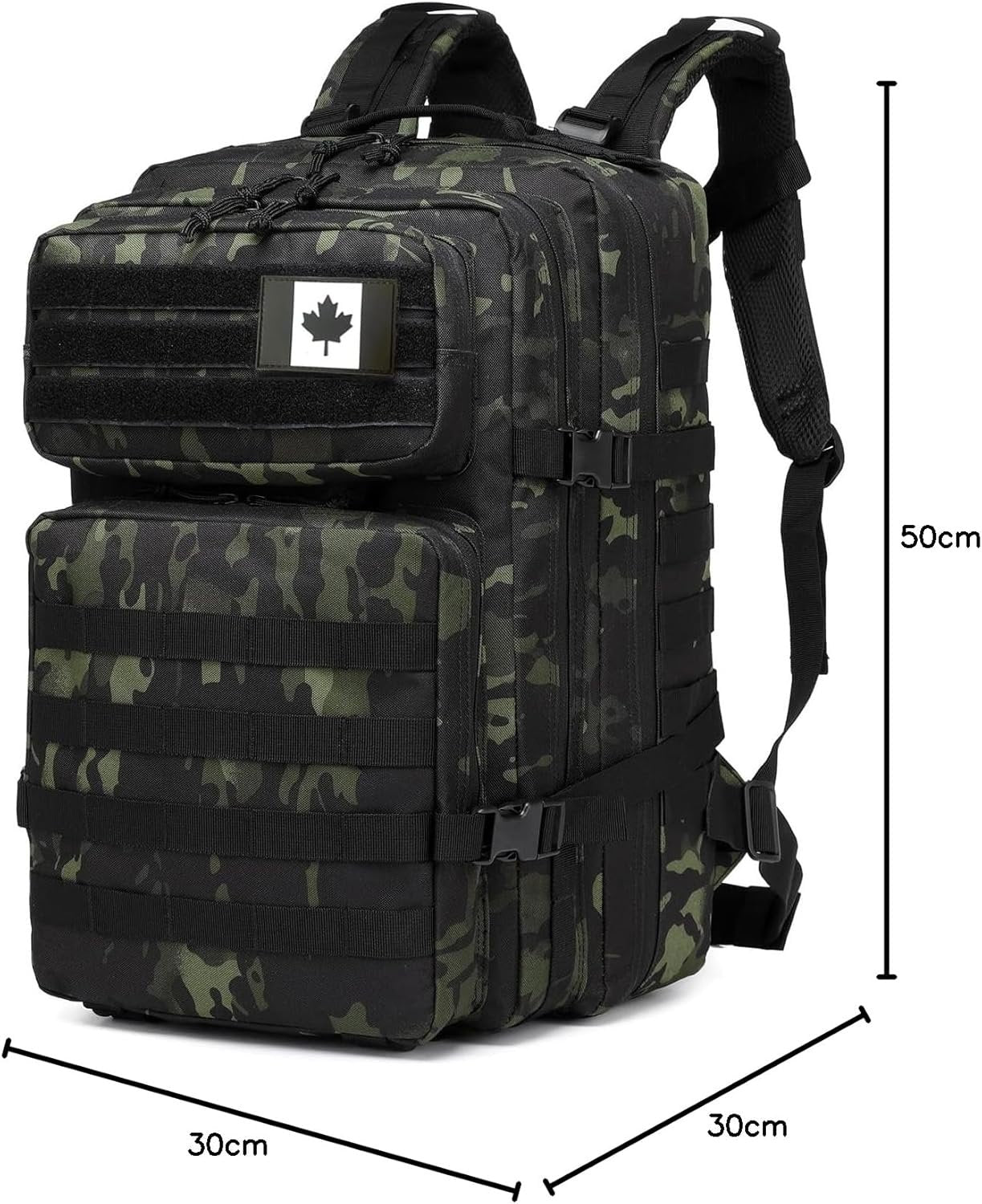 ATBP Military Tactical Molle Rucksack Backpack Large Travel Backpack Hiking Daypack Camping Hunting Backpack 40L